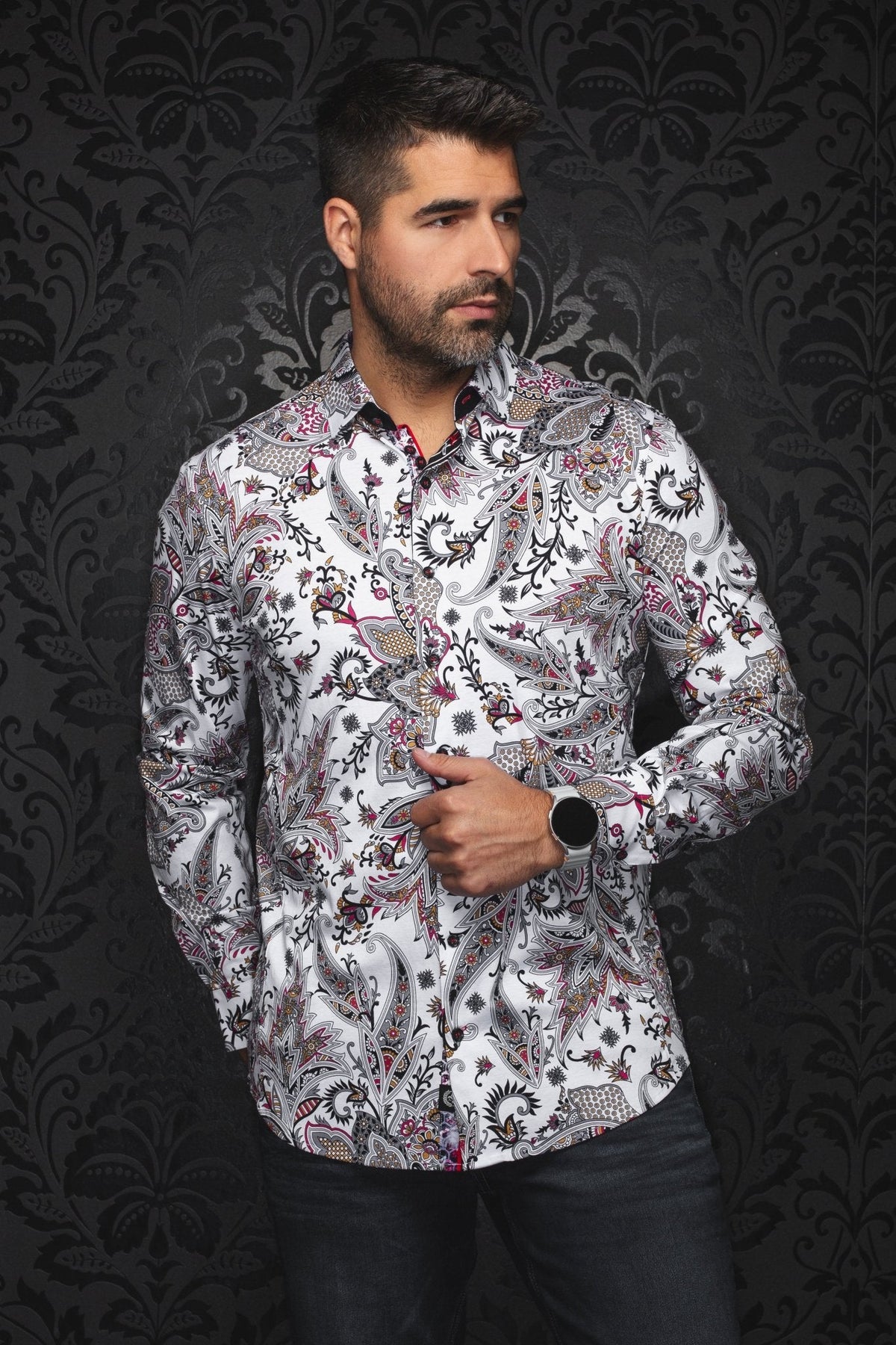 CHEMISE | HAINAN, White Multi - AU NOIR