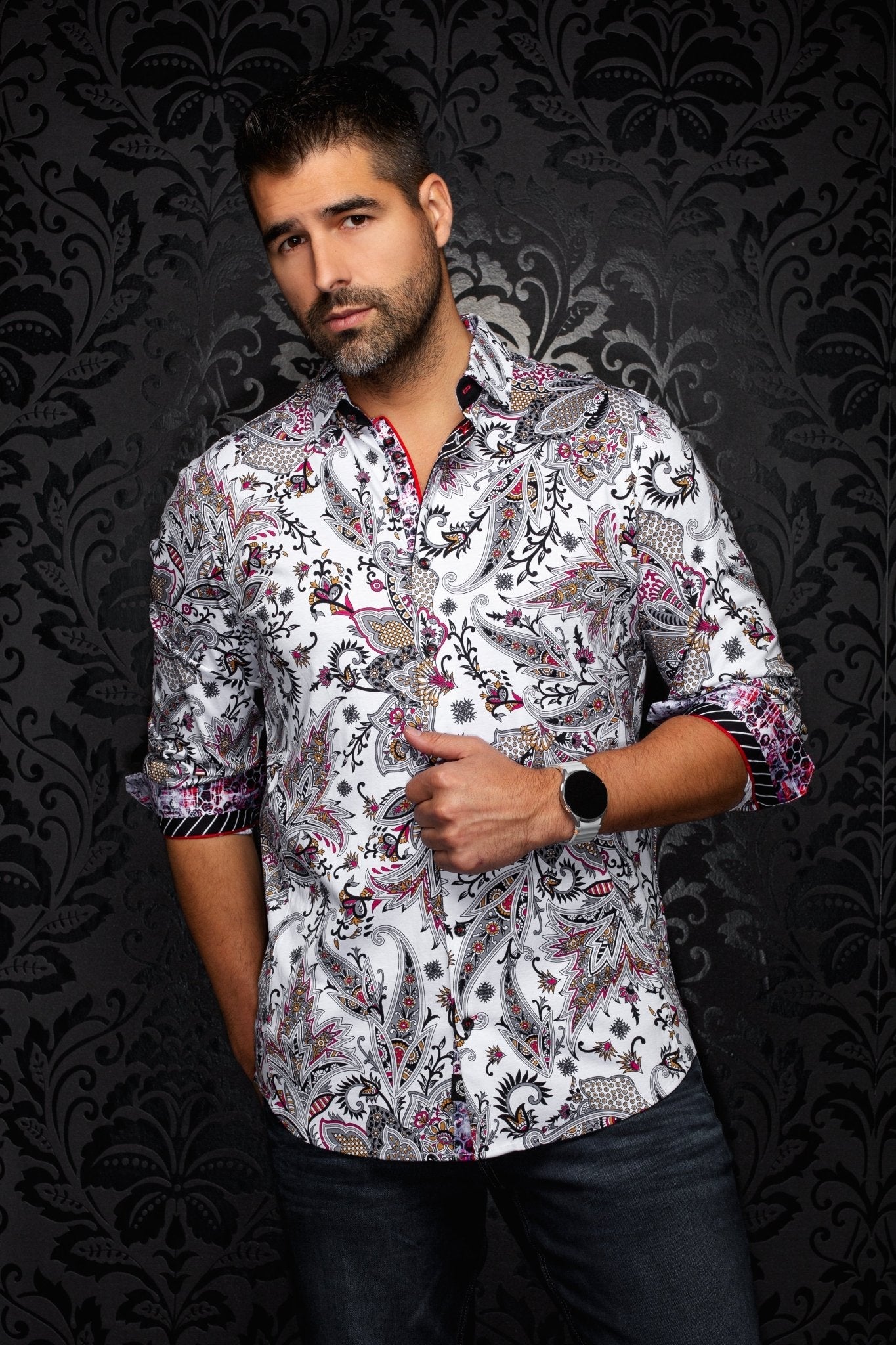 CHEMISE | HAINAN, White Multi - AU NOIR