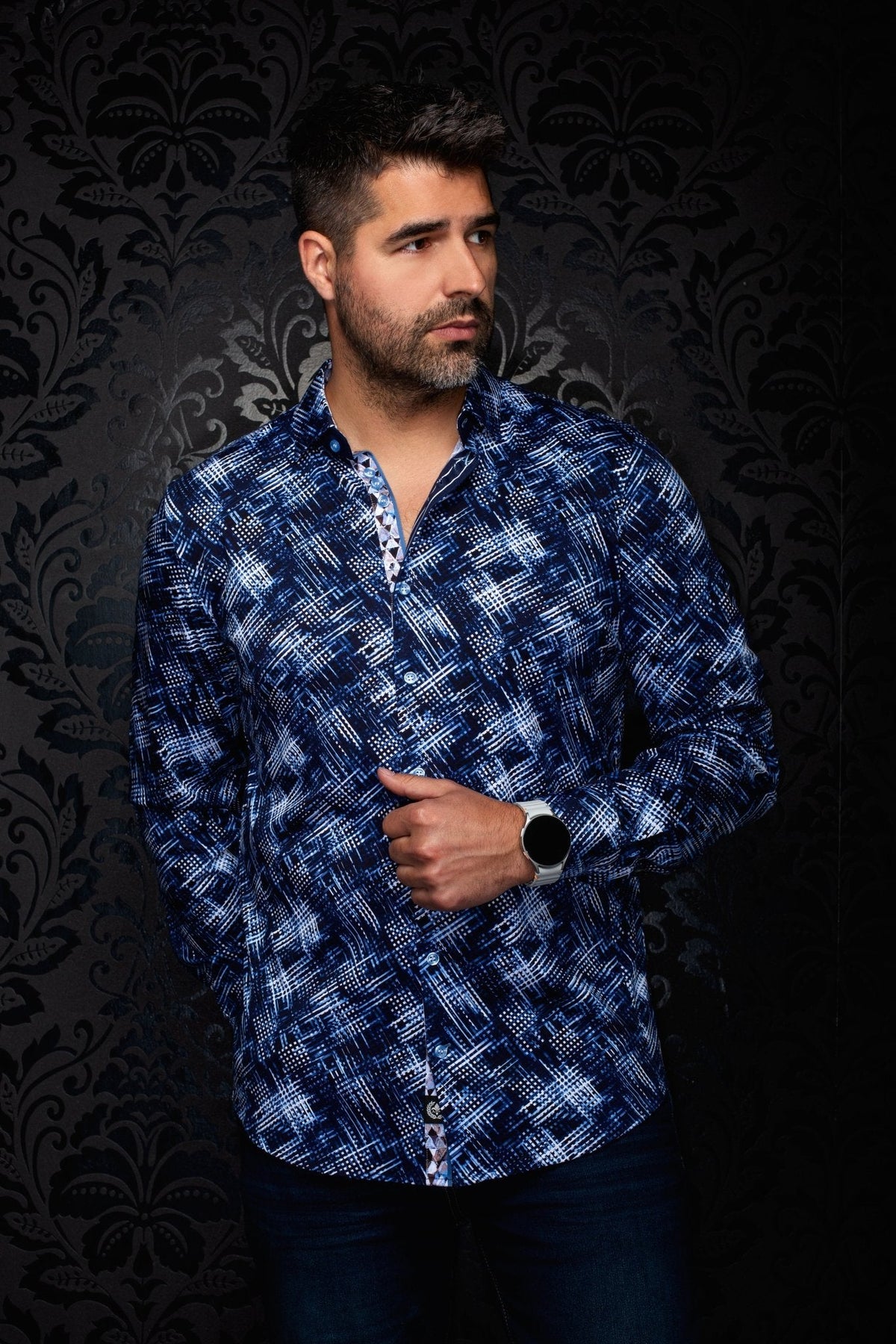 CHEMISE | IGNIS, Navy - AU NOIR