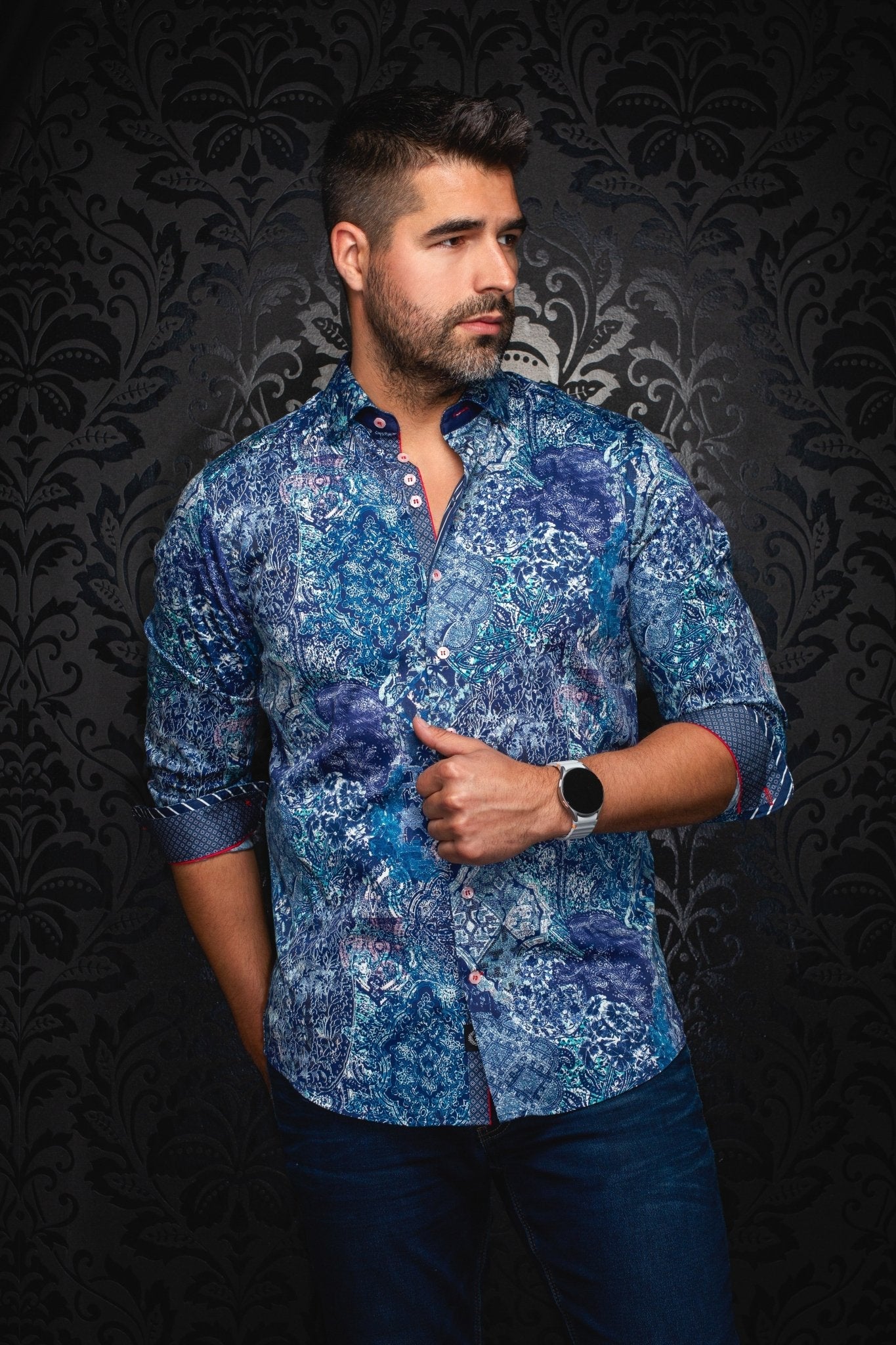 CHEMISE | INDORE, Teal - AU NOIR