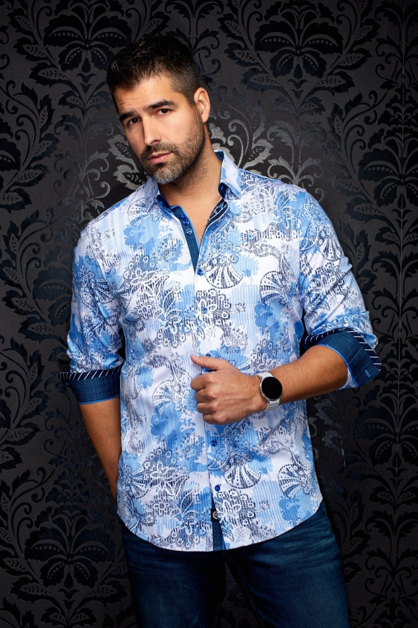 CHEMISE | KALIMANTAN, Light Blue - AU NOIR