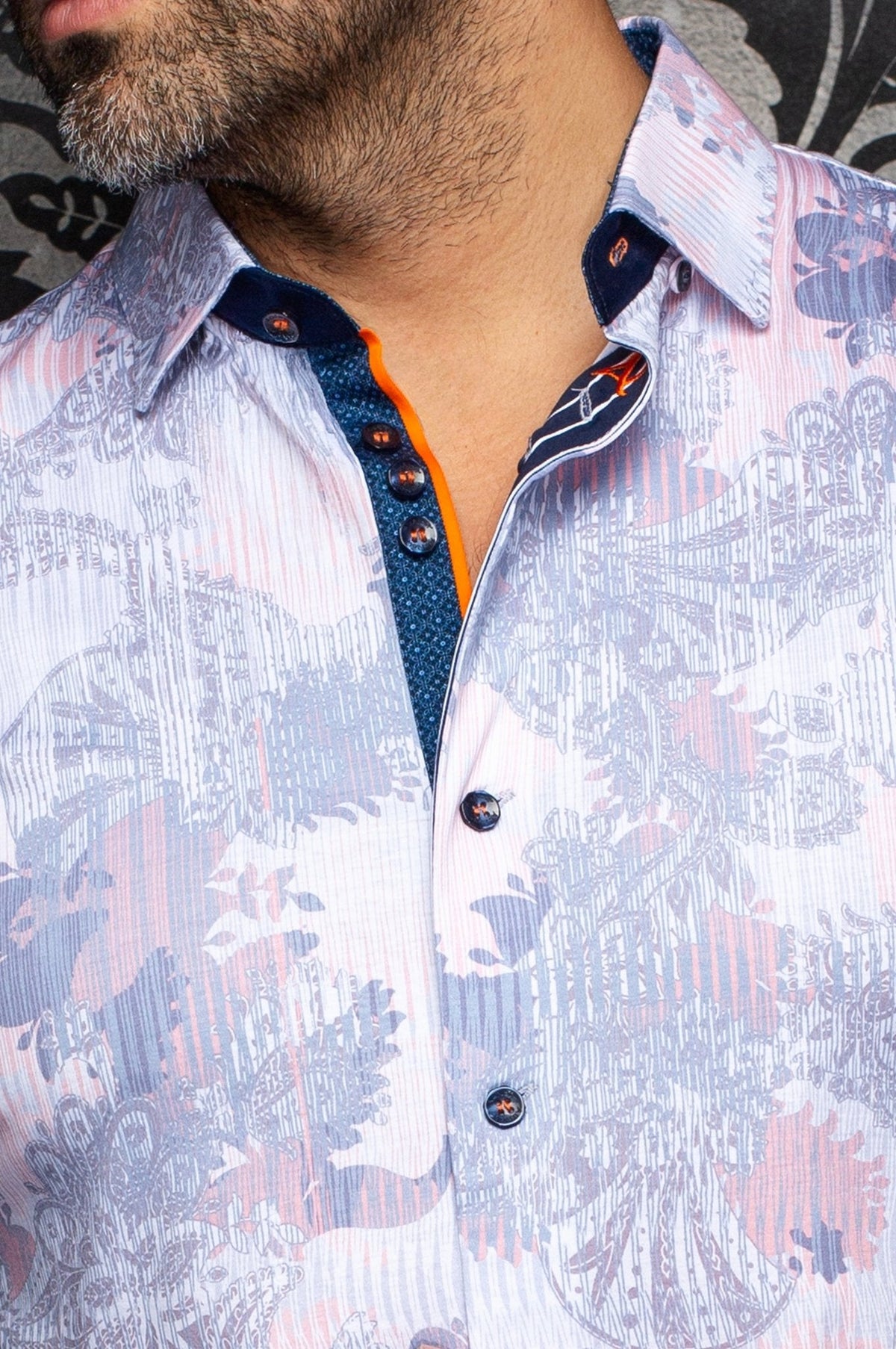 CHEMISE | KALIMANTAN, White Peach - AU NOIR