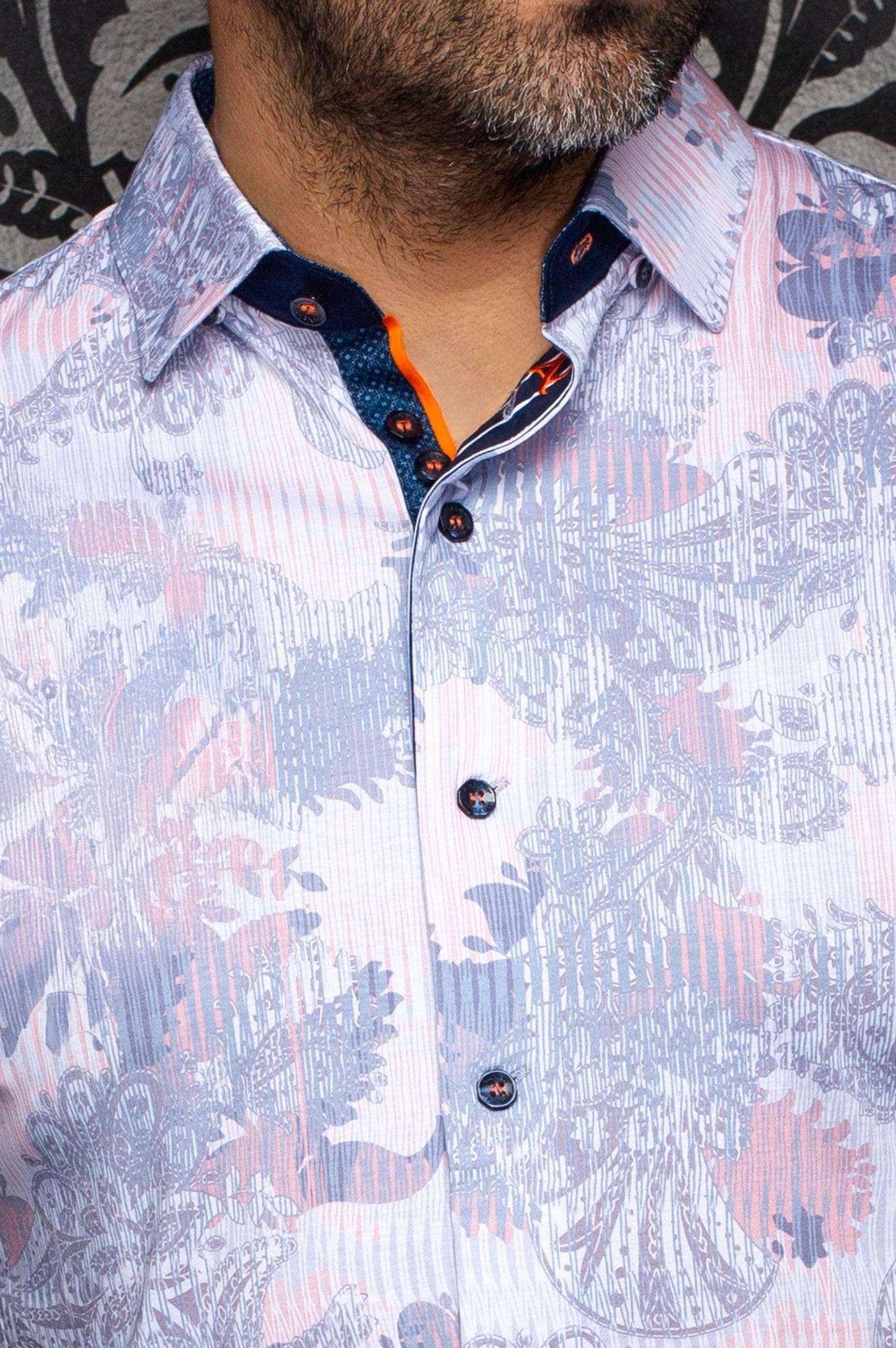 CHEMISE | KALIMANTAN, White Peach - AU NOIR