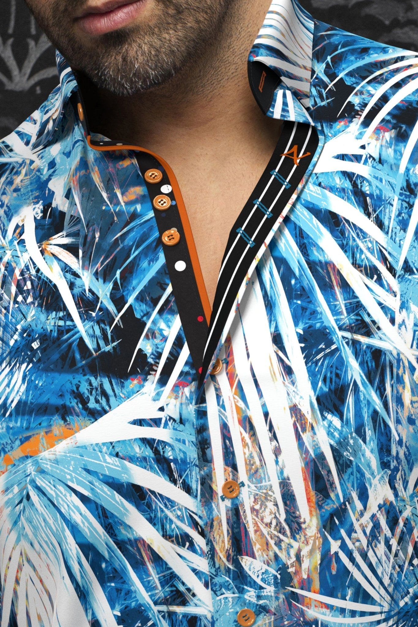 CHEMISE | KYLIAN, Turquoise - AU NOIR