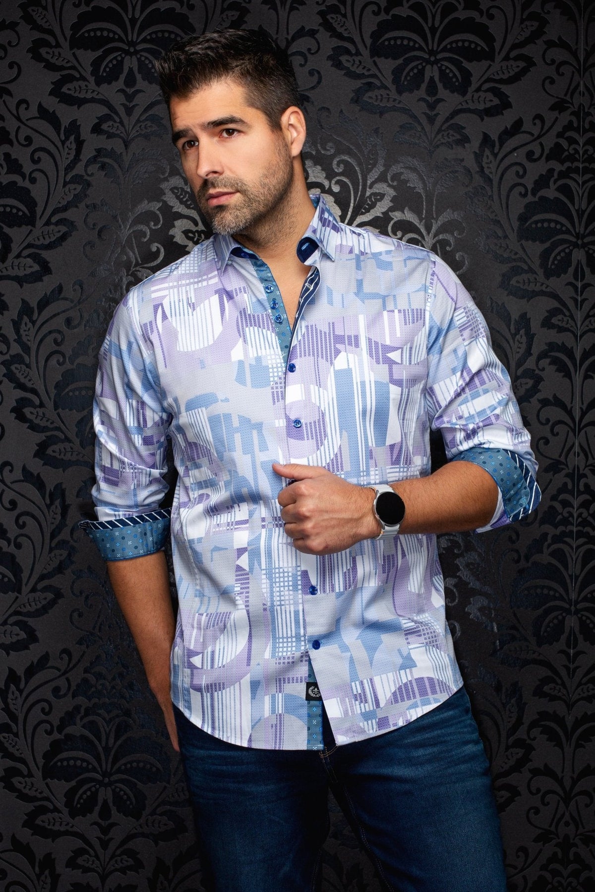 CHEMISE | LAJEDO, Lilac - AU NOIR