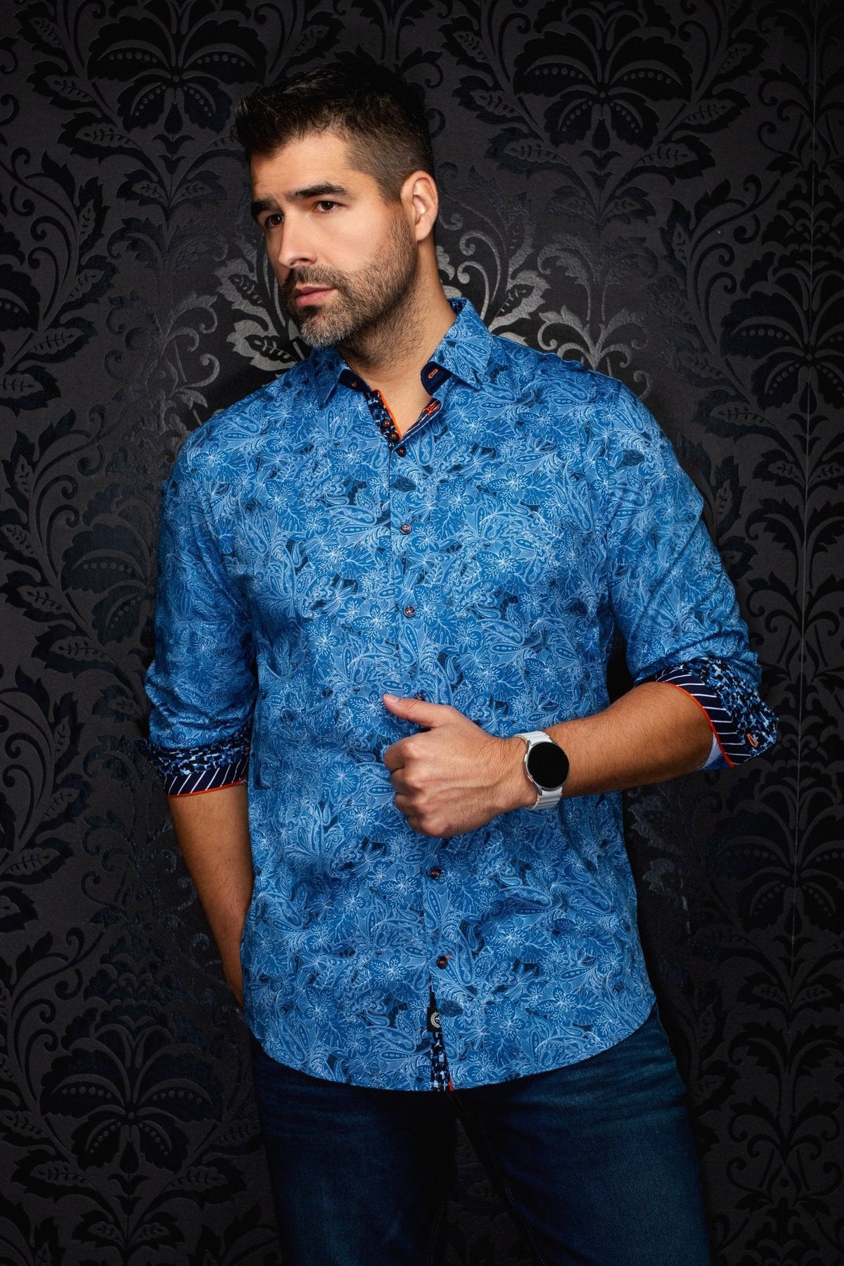 CHEMISE | MIRA, Denim - AU NOIR