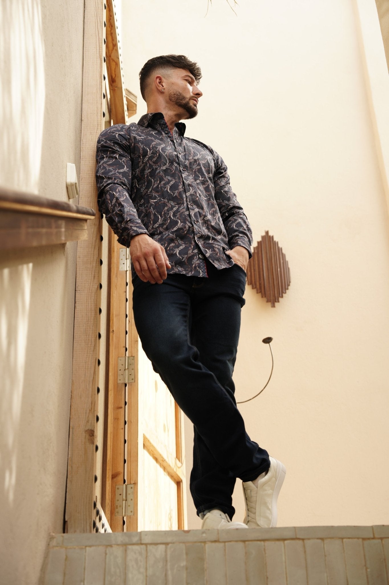 CHEMISE | MIRAGE, Navy - AU NOIR