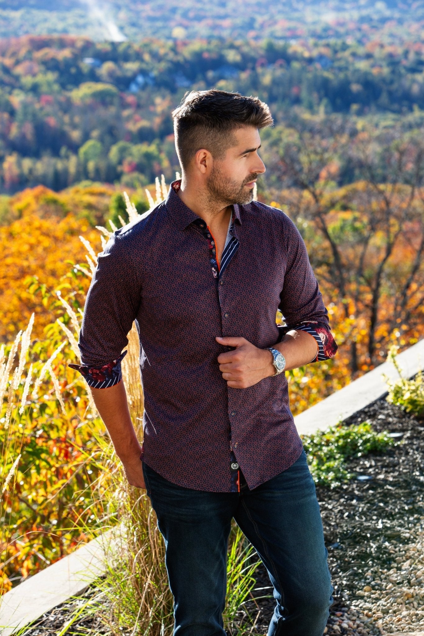 CHEMISE | NELUMBO, Red - AU NOIR