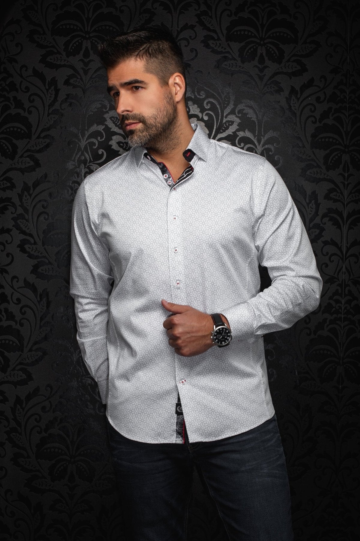 CHEMISE | NELUMBO, White - AU NOIR