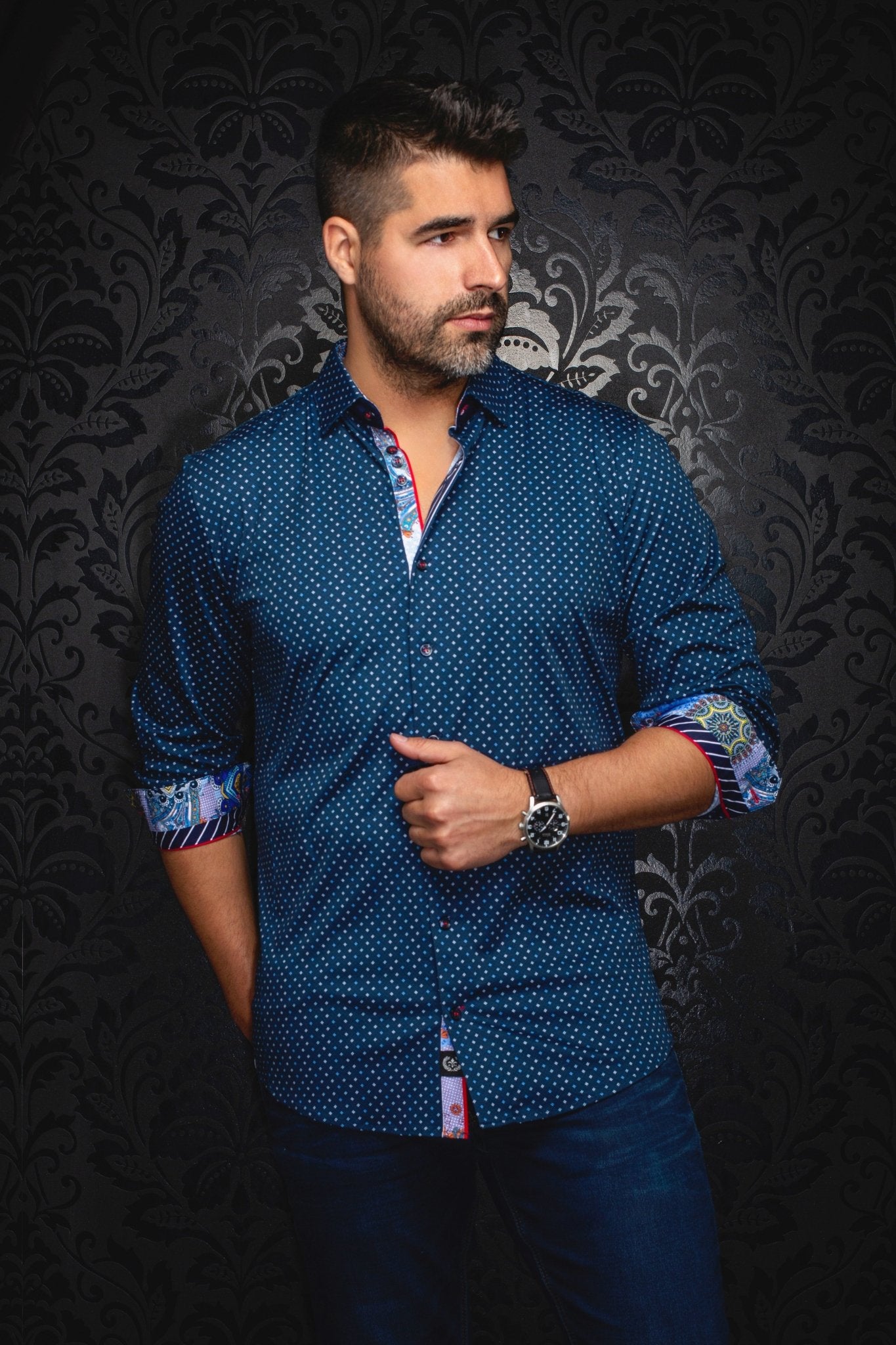 CHEMISE | OPTIMUS, Dark Blue - AU NOIR