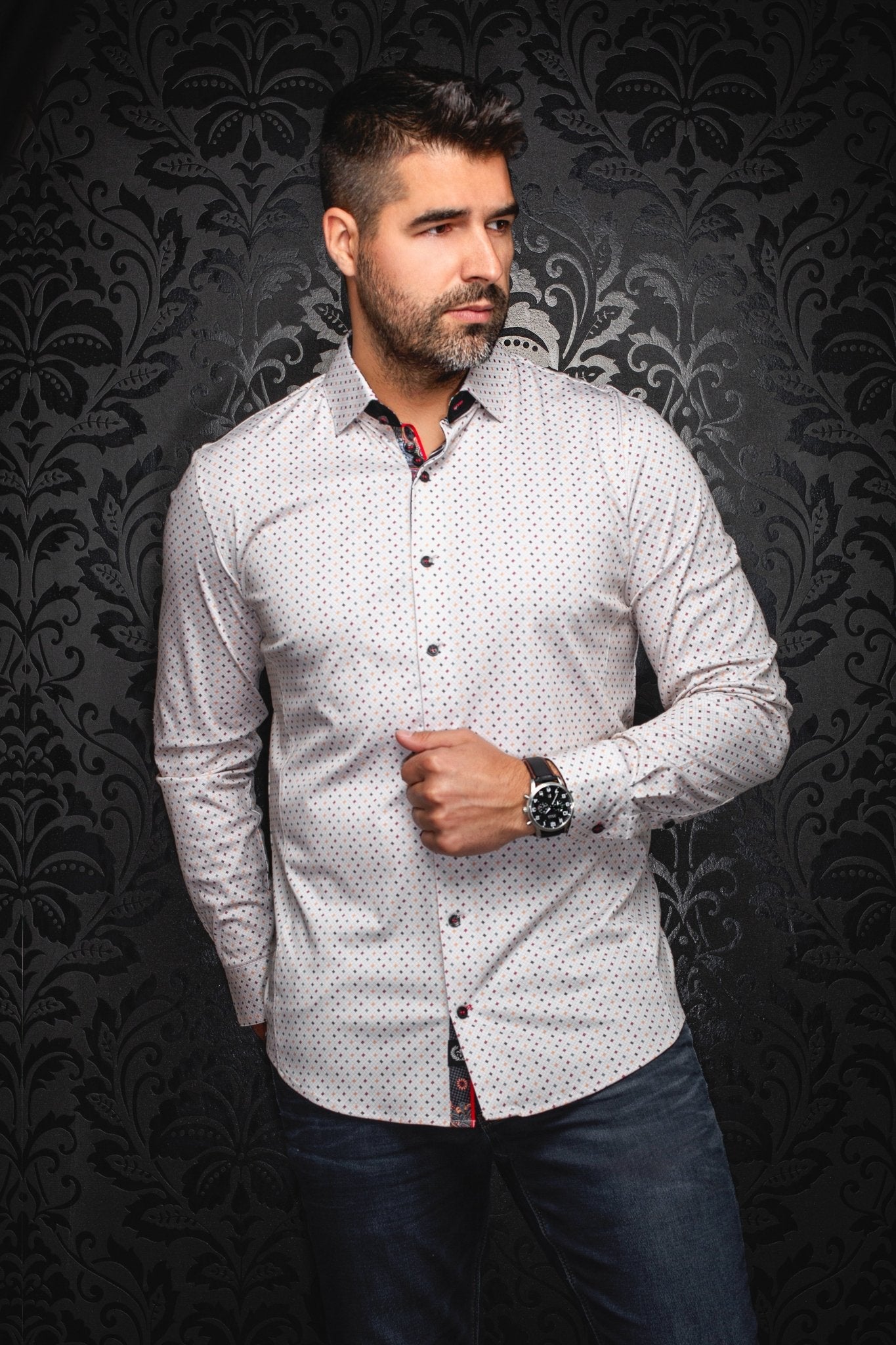 CHEMISE | OPTIMUS, Stone - AU NOIR