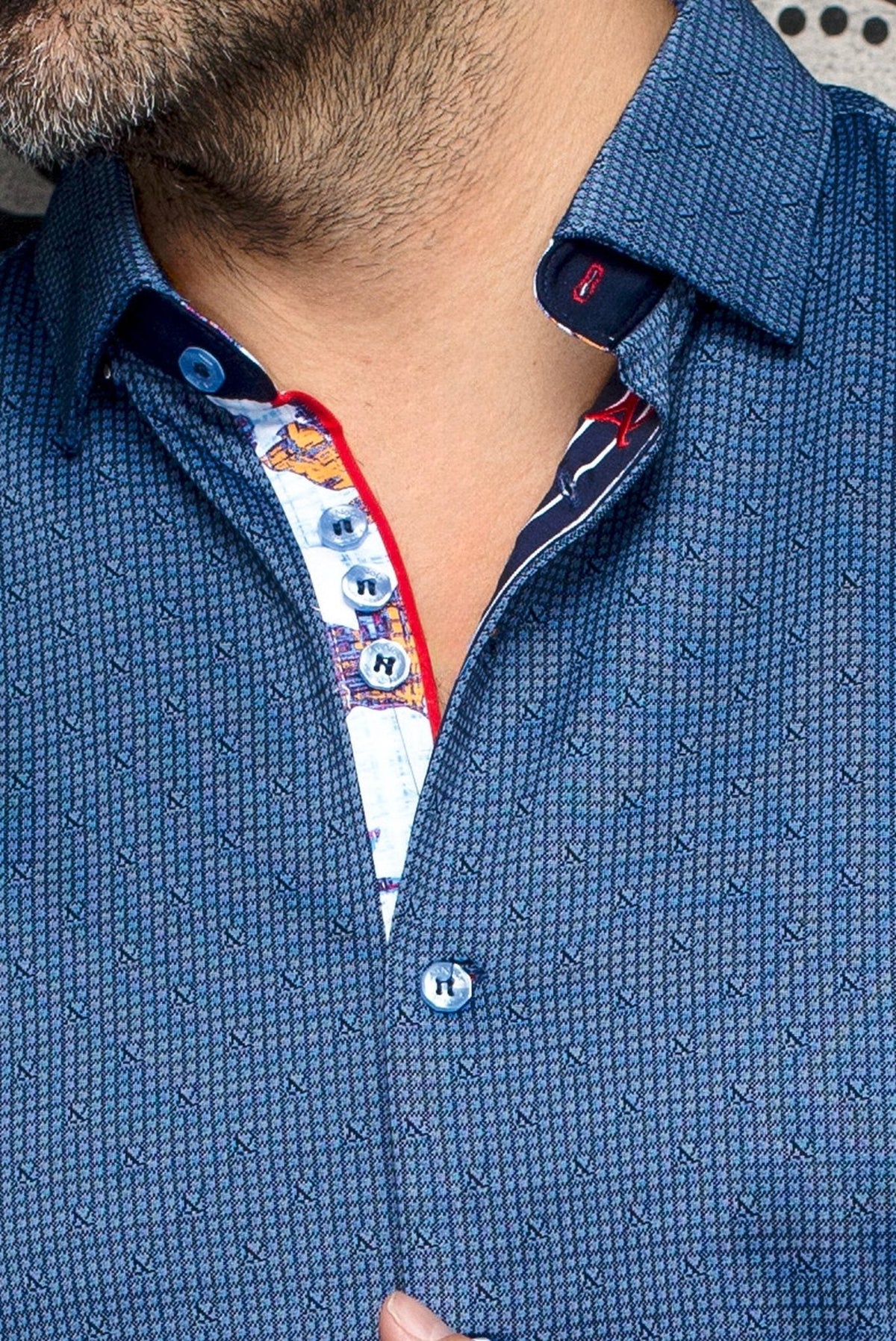 CHEMISE | PALMA, Navy - AU NOIR