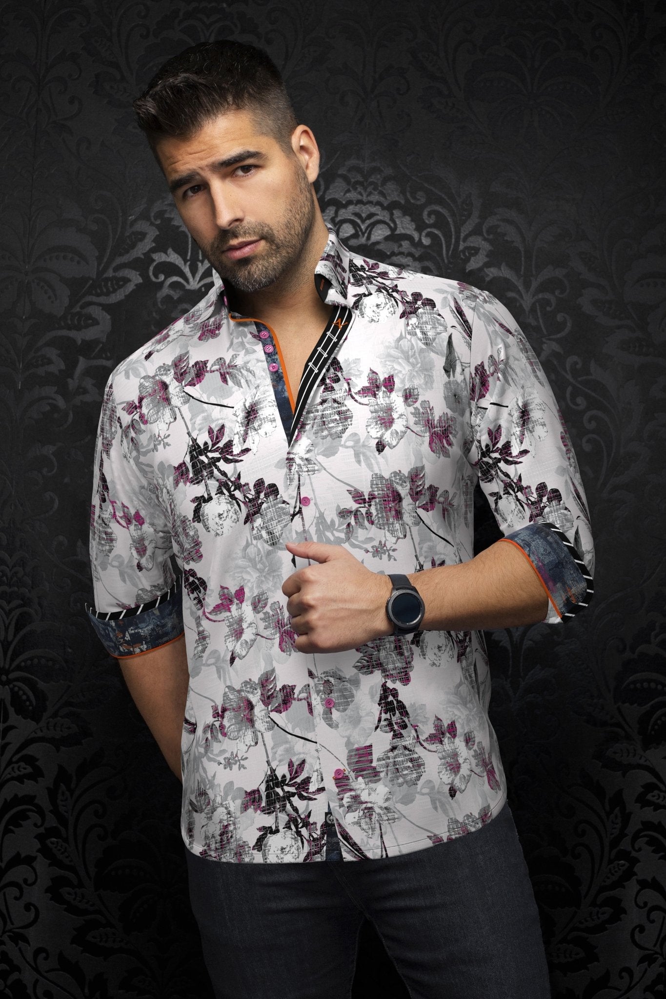 CHEMISE | PEYLON, White Pink - AU NOIR