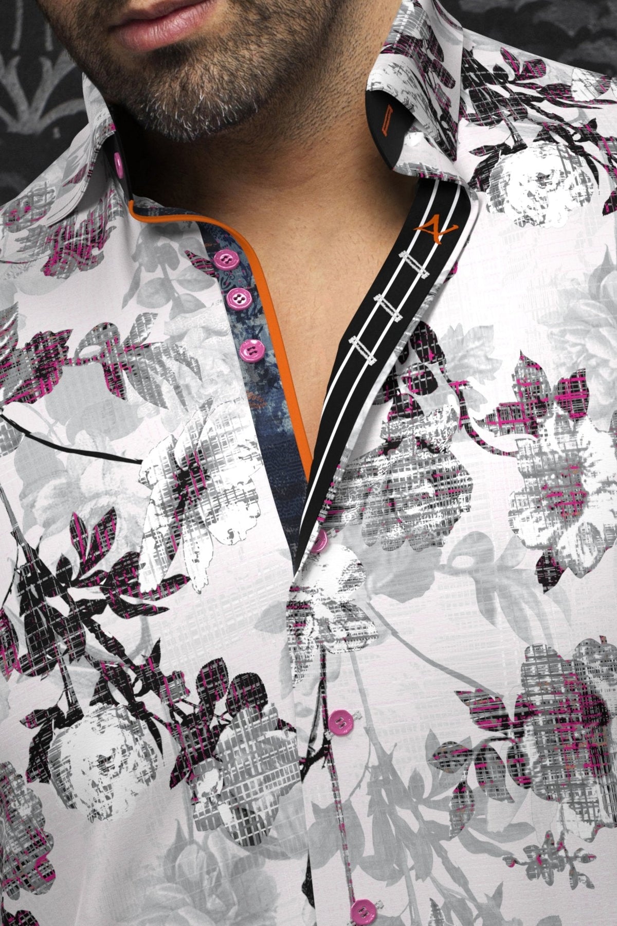 CHEMISE | PEYLON, White Pink - AU NOIR
