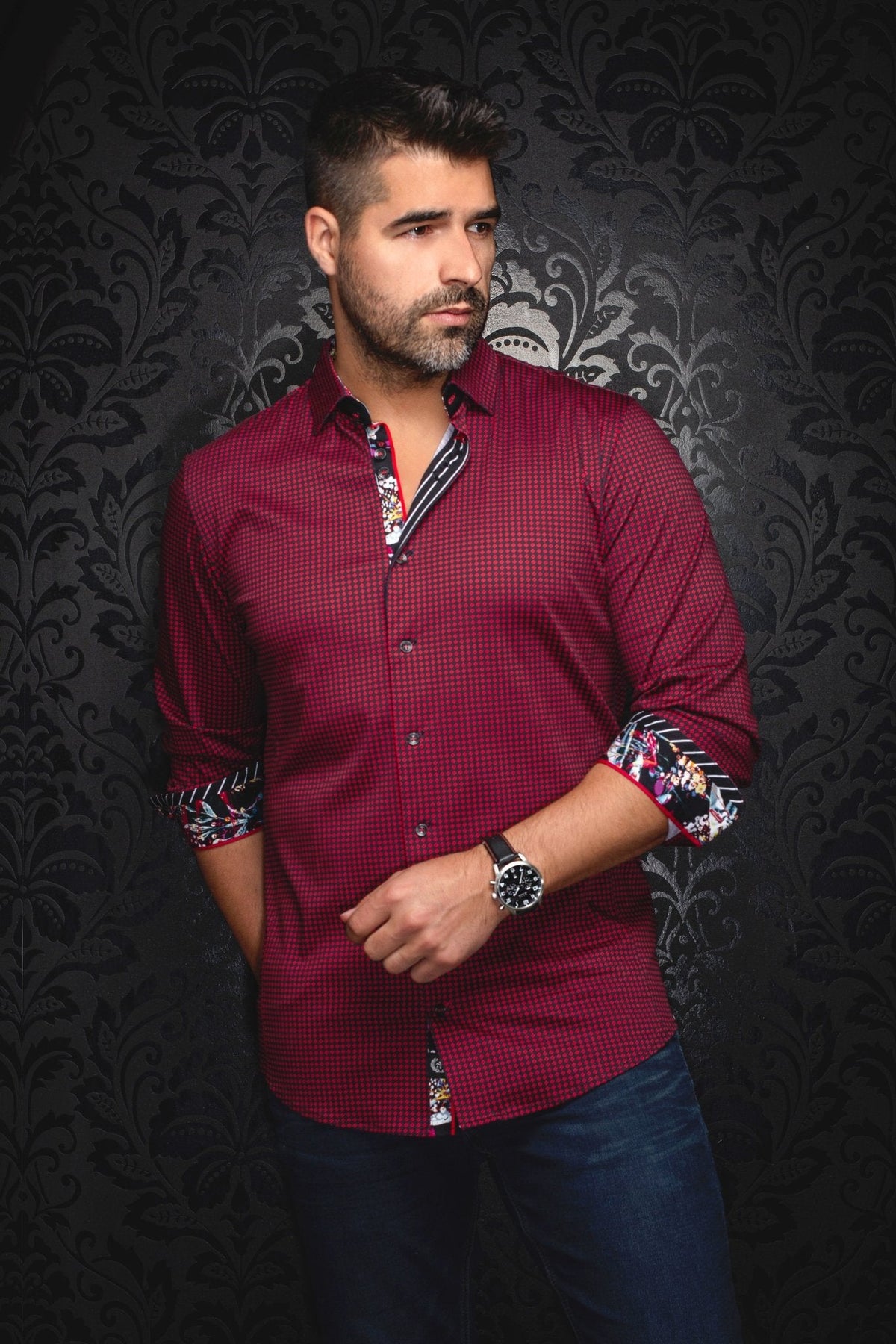 CHEMISE | POLGAR, Red - AU NOIR