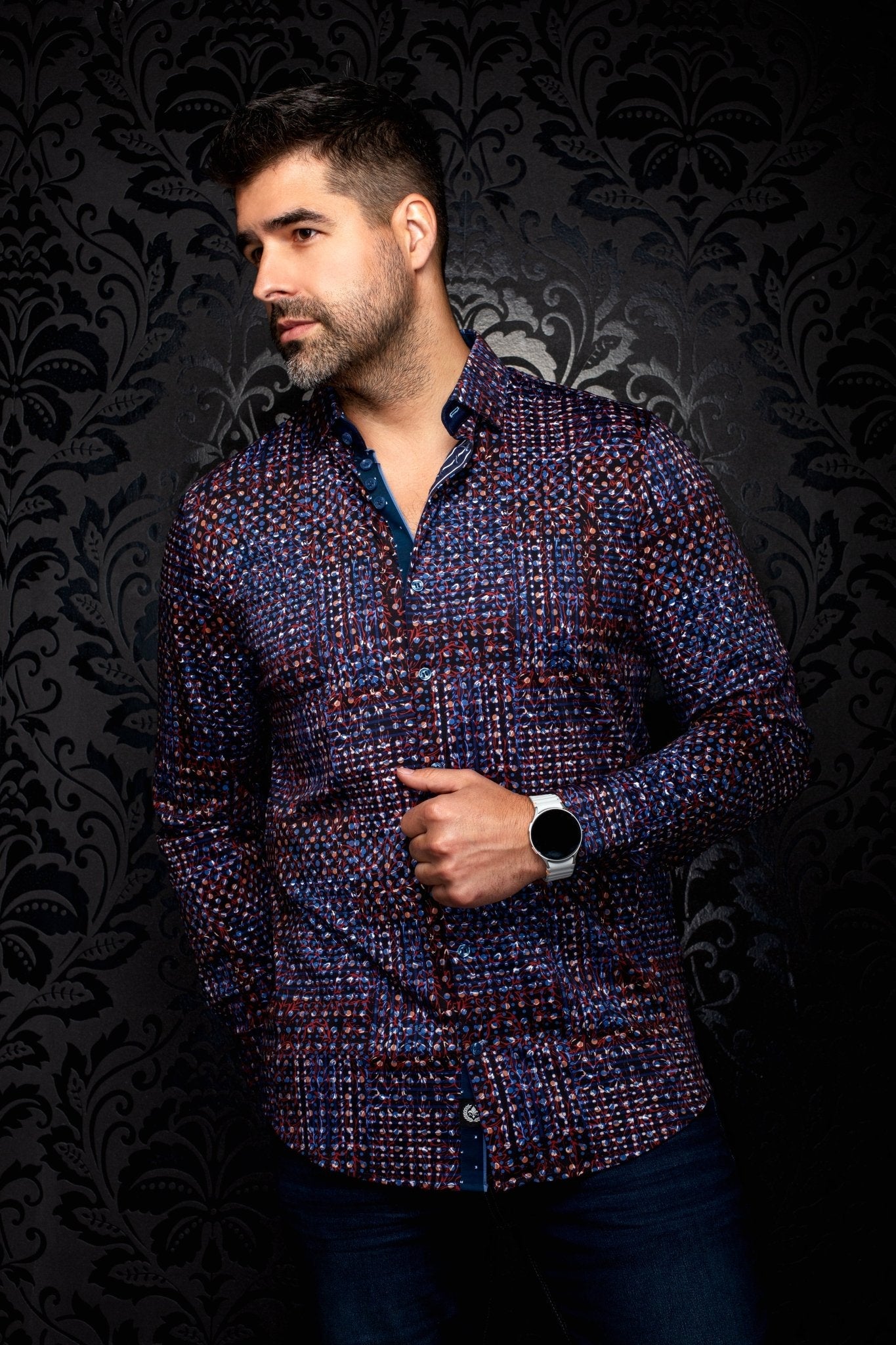 CHEMISE | PRAGUE, Navy - AU NOIR