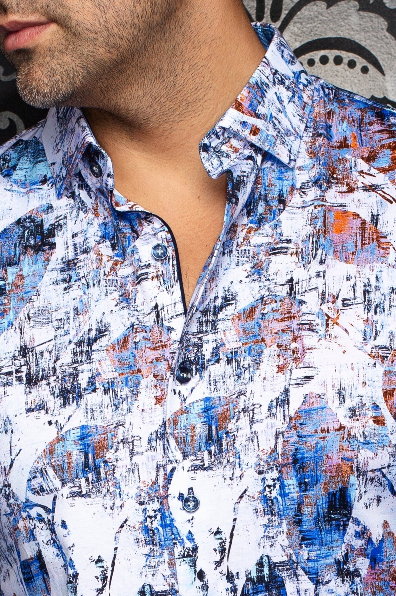 CHEMISE | RAY, White Multi - AU NOIR