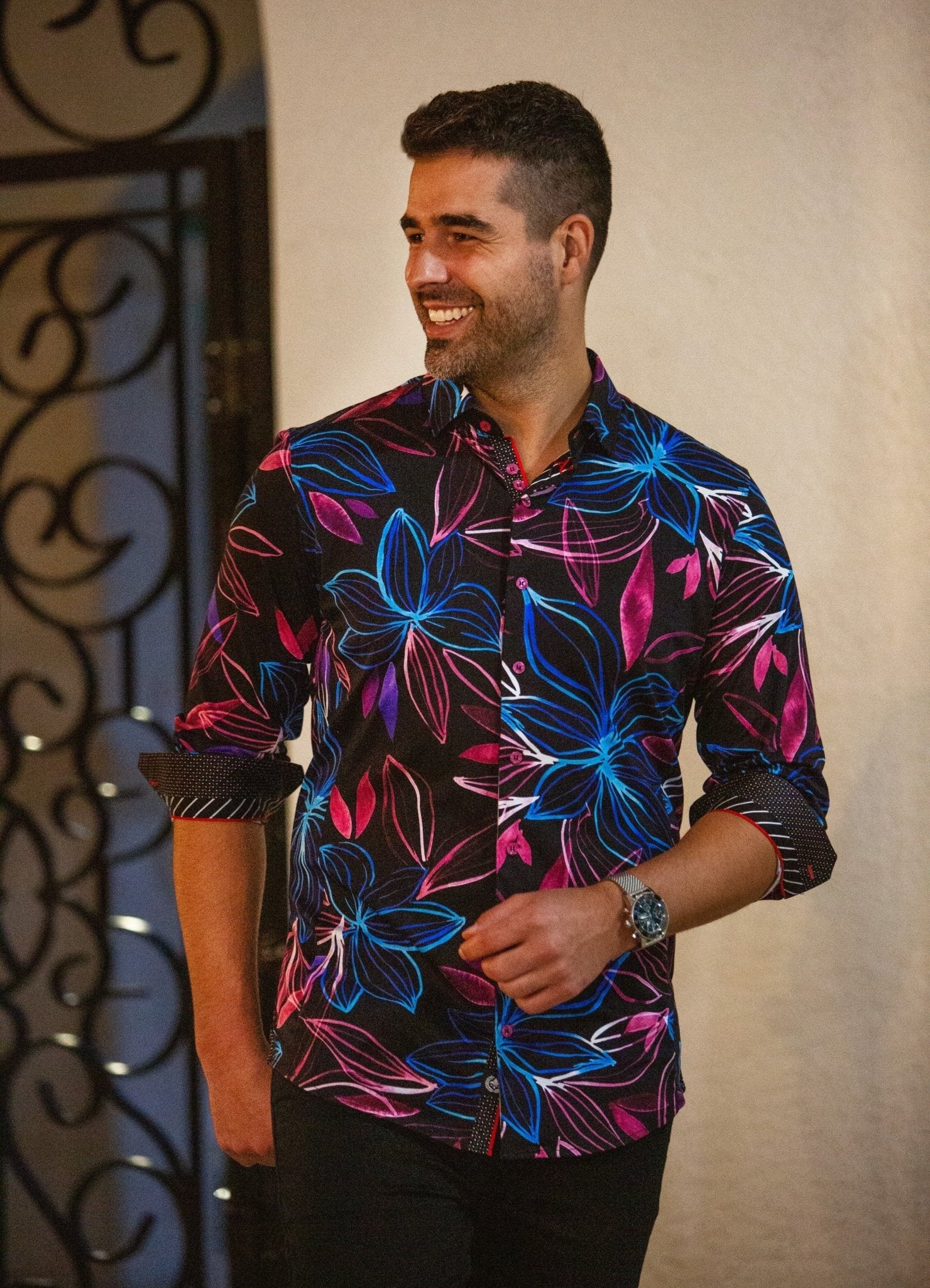 CHEMISE | SAKARUN, Black Multi - AU NOIR