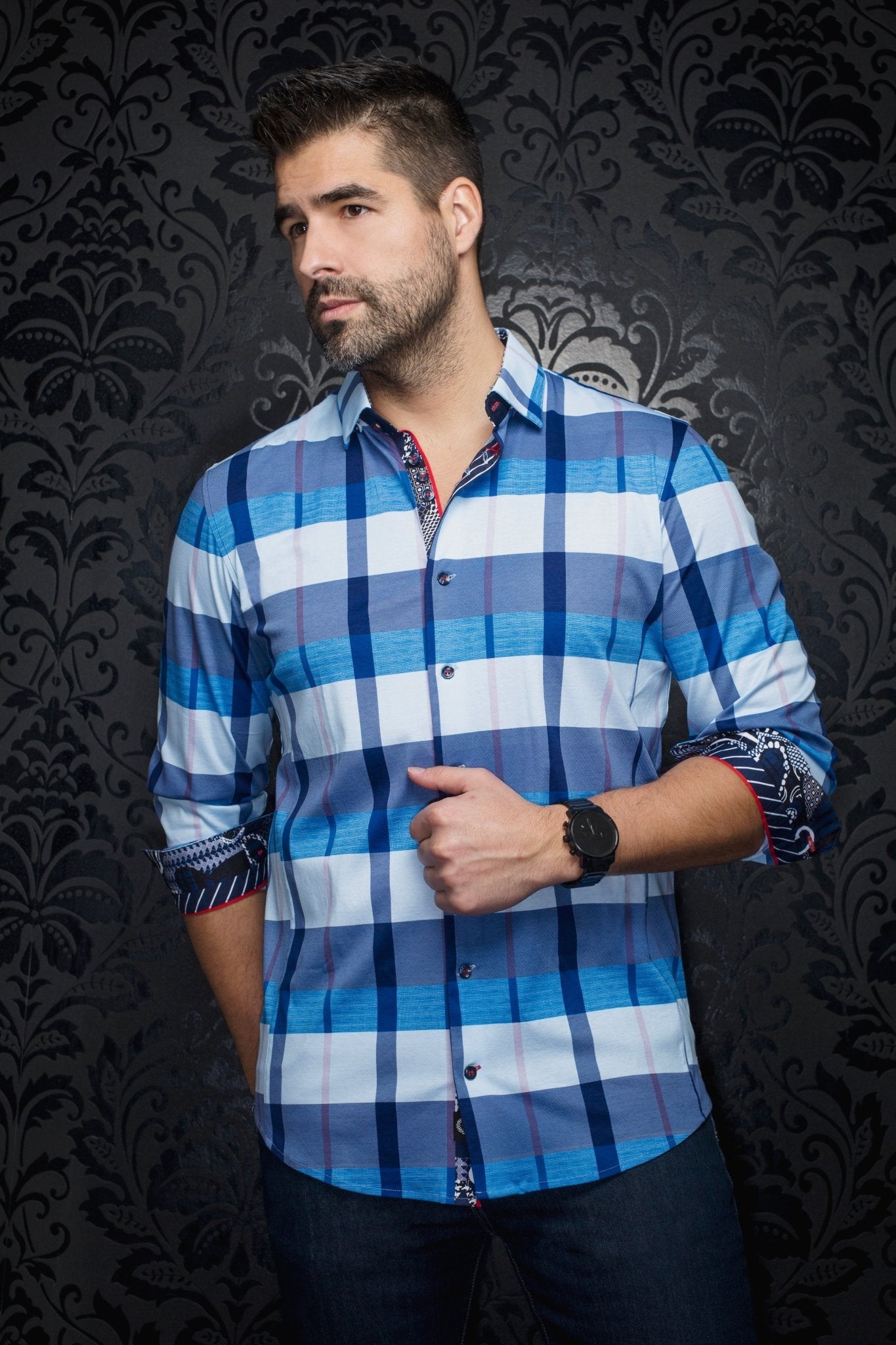 CHEMISE | SCHUMANN, Light Blue - AU NOIR