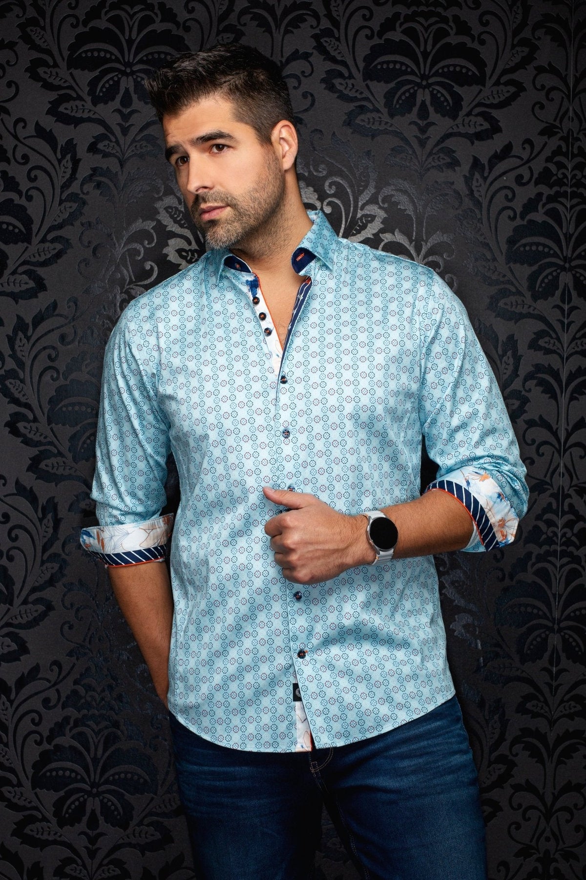 CHEMISE | SKYDALE, Blue - AU NOIR