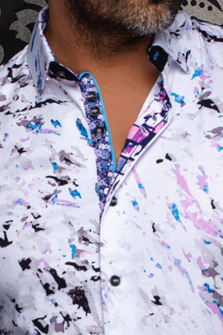 CHEMISE | SORAN, White Pink - AU NOIR