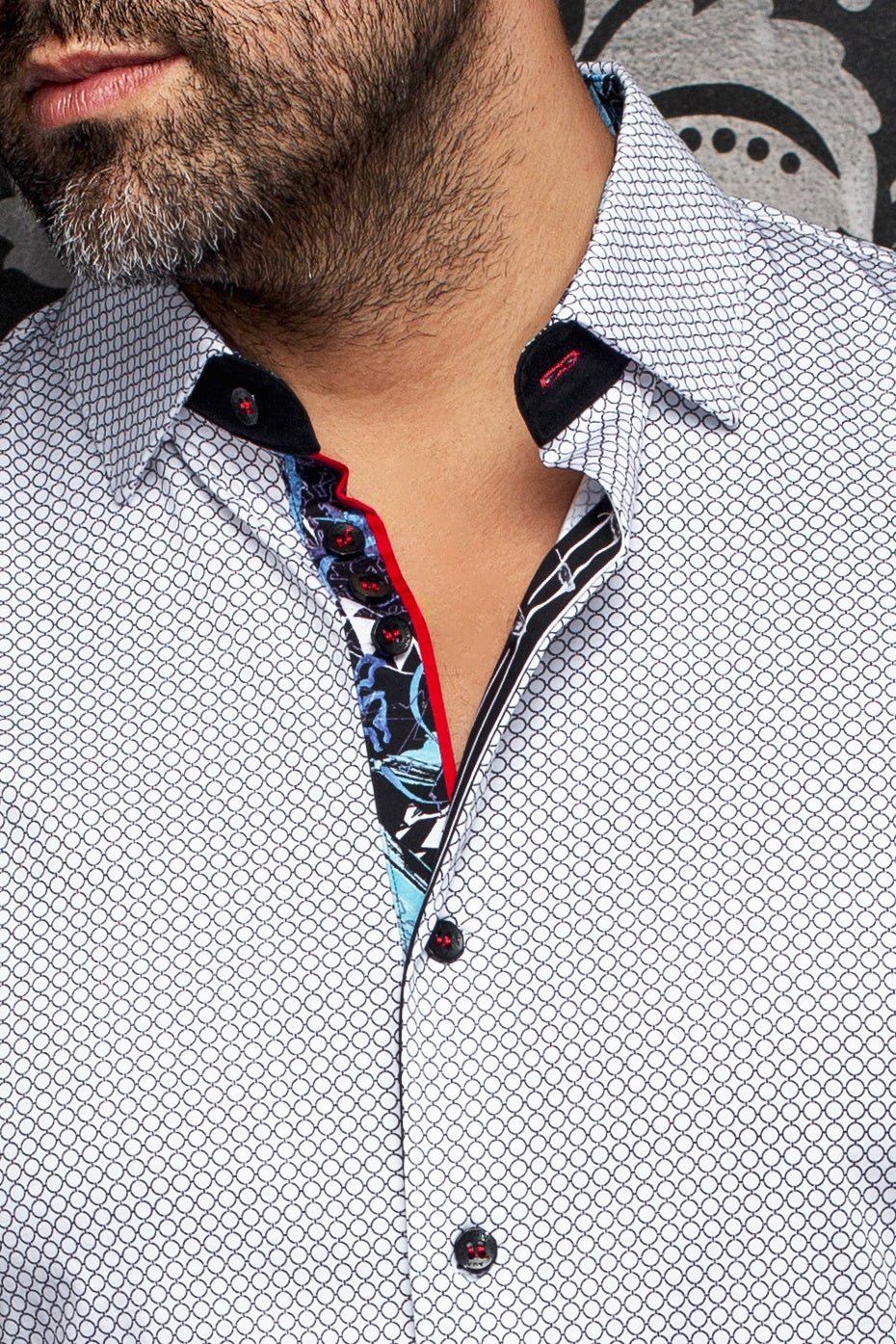 CHEMISE | SUNDANCE, White Black - AU NOIR