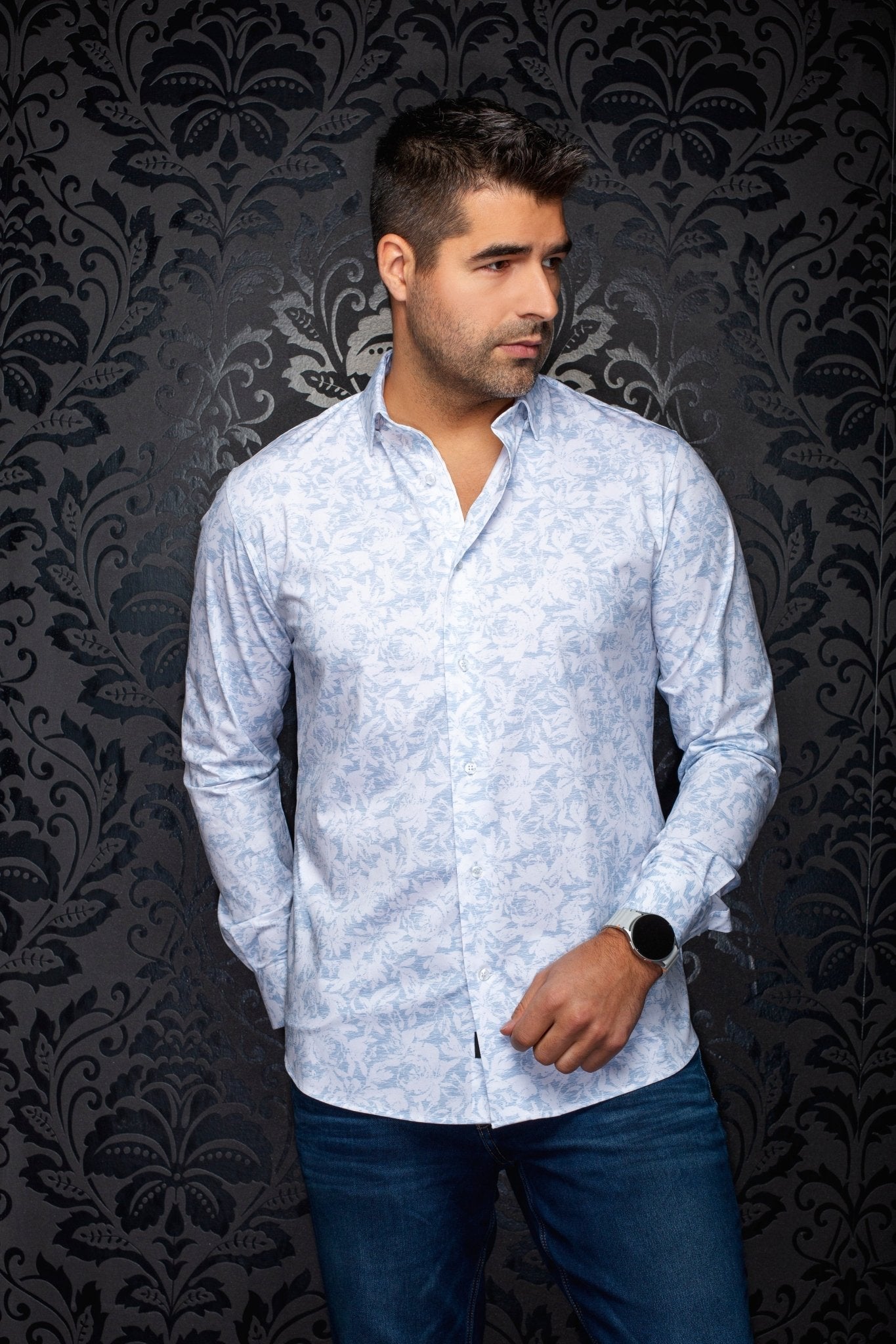 CHEMISE | TERRELL, Light Blue - AU NOIR