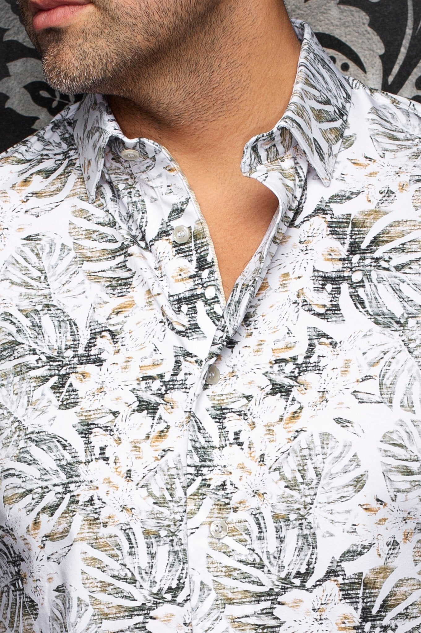 CHEMISE | TRENT, White Stone - AU NOIR