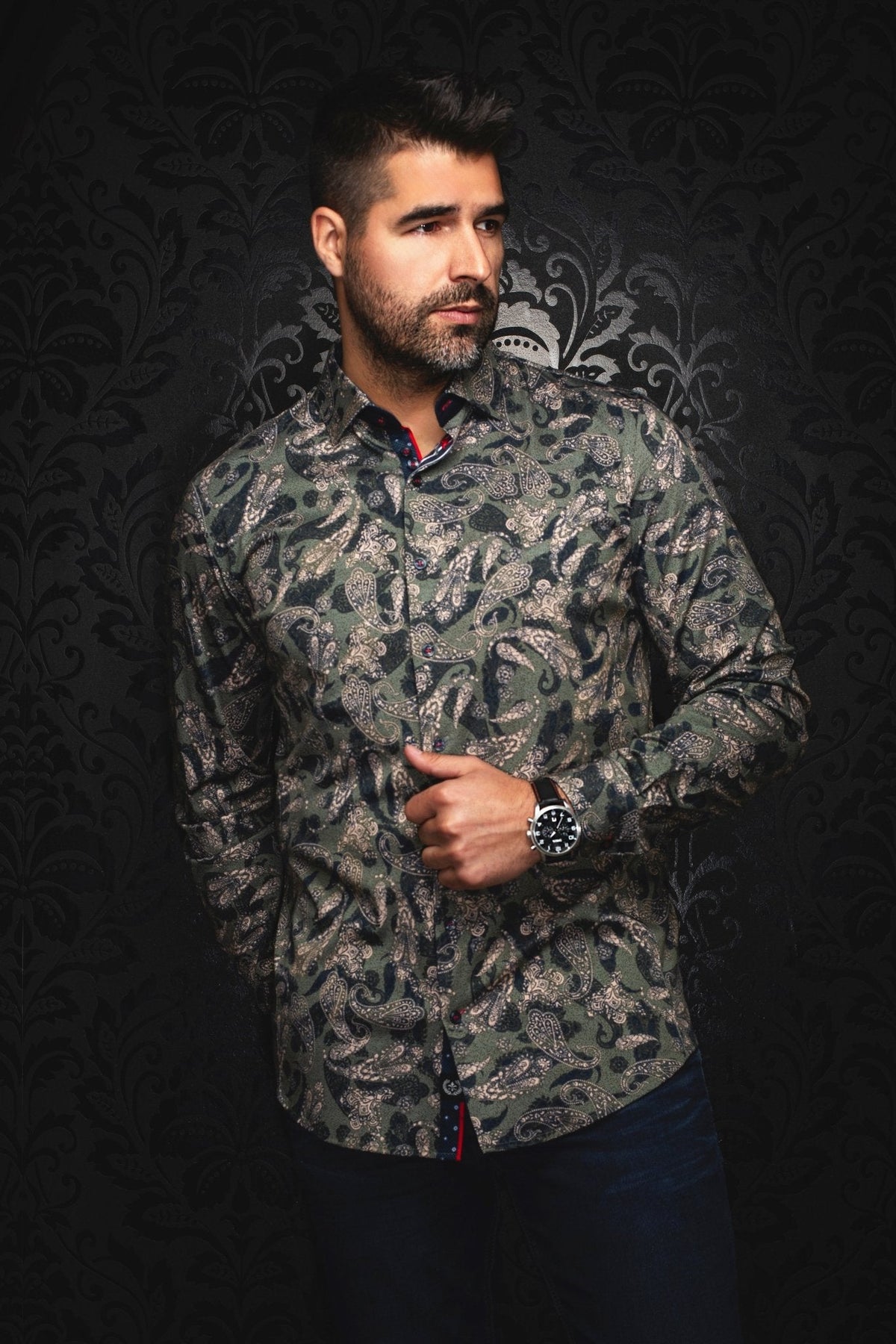 CHEMISE | VESPER, Olive - AU NOIR