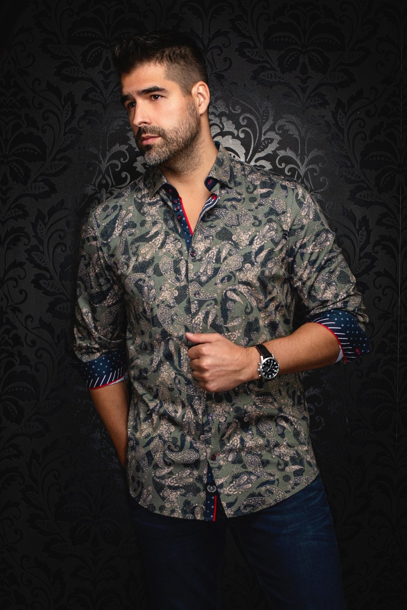 CHEMISE | VESPER, Olive - AU NOIR