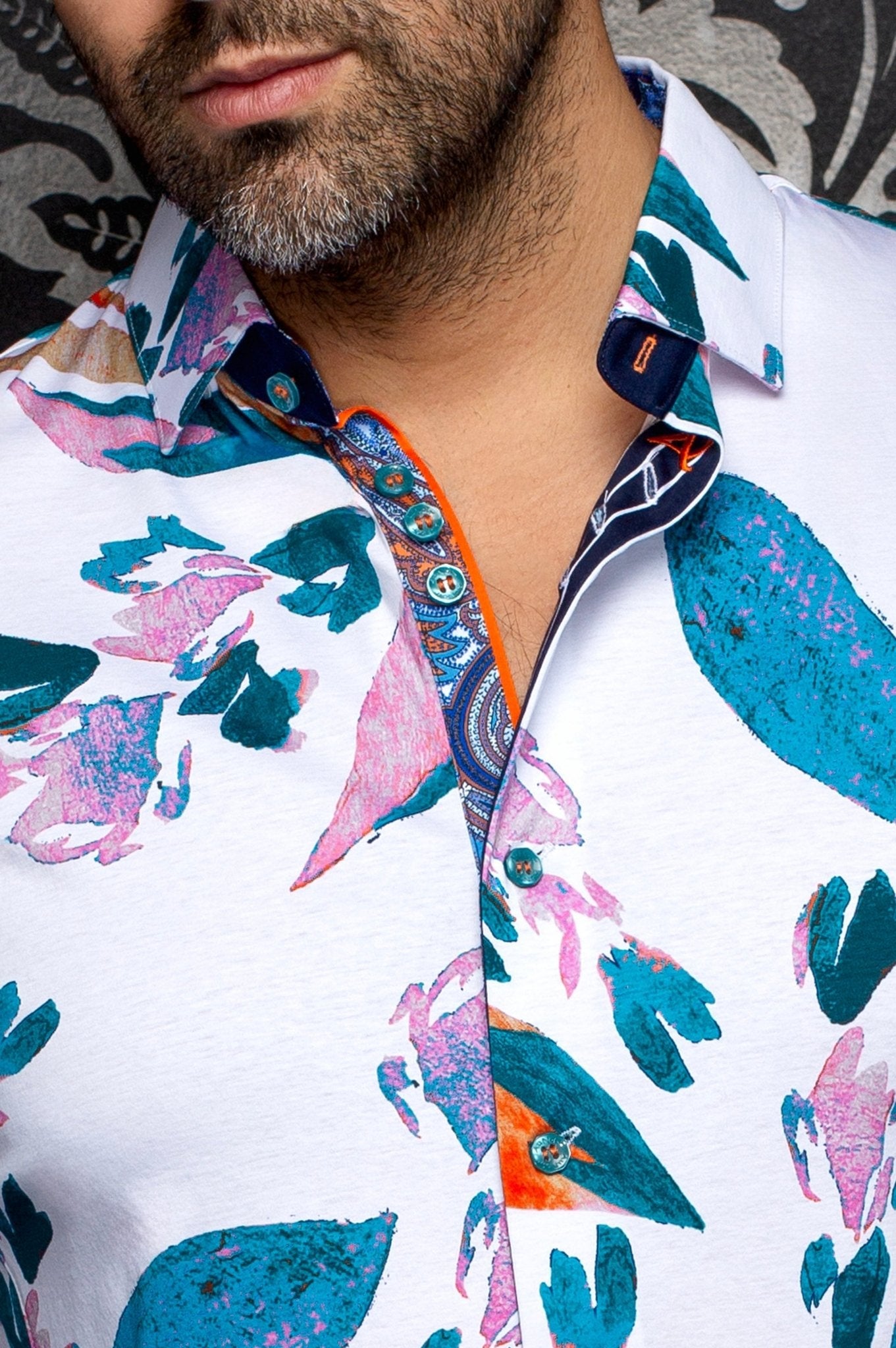 CHEMISE | VINEHAVEN, White Teal - AU NOIR