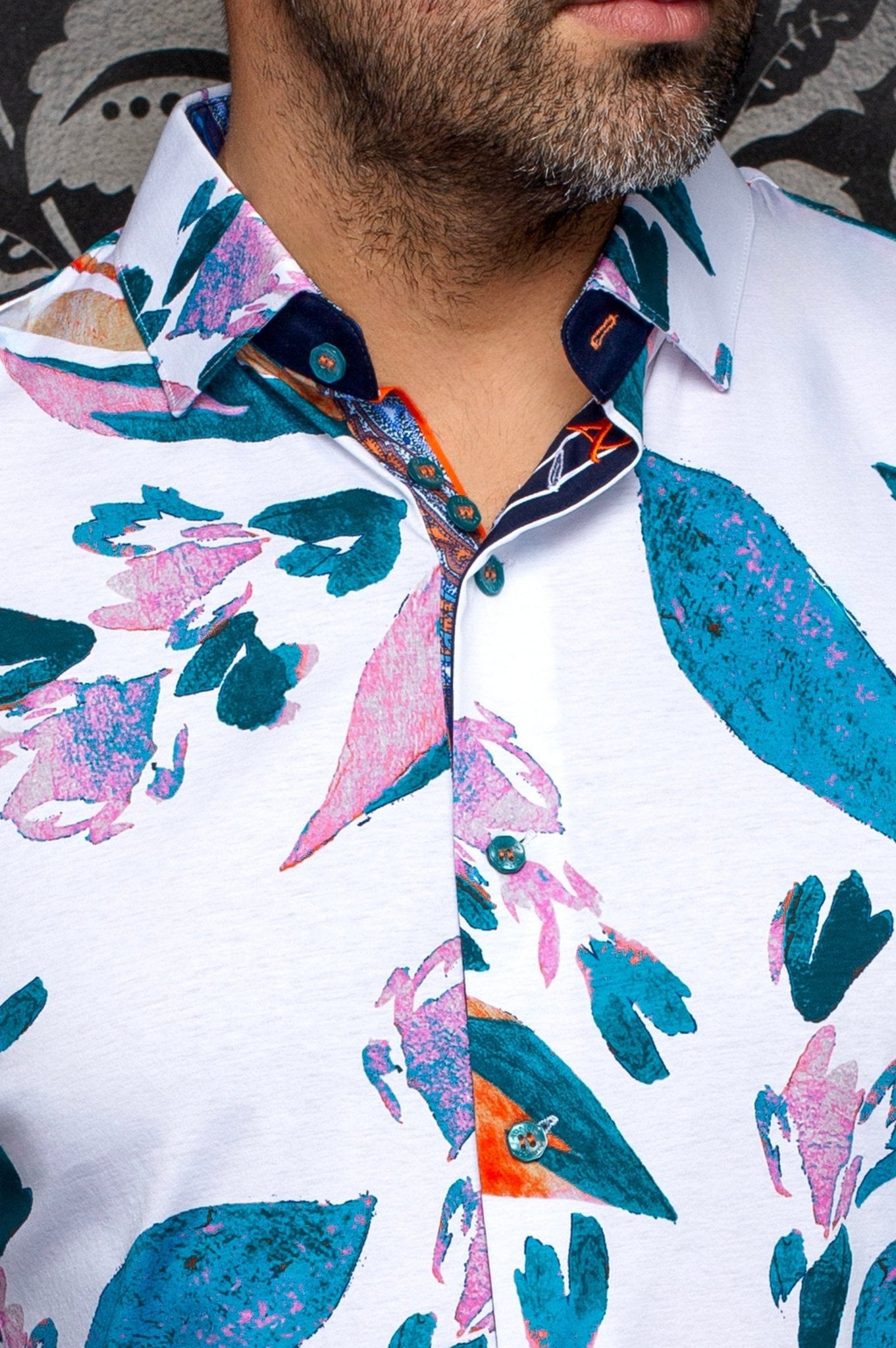 CHEMISE | VINEHAVEN, White Teal - AU NOIR