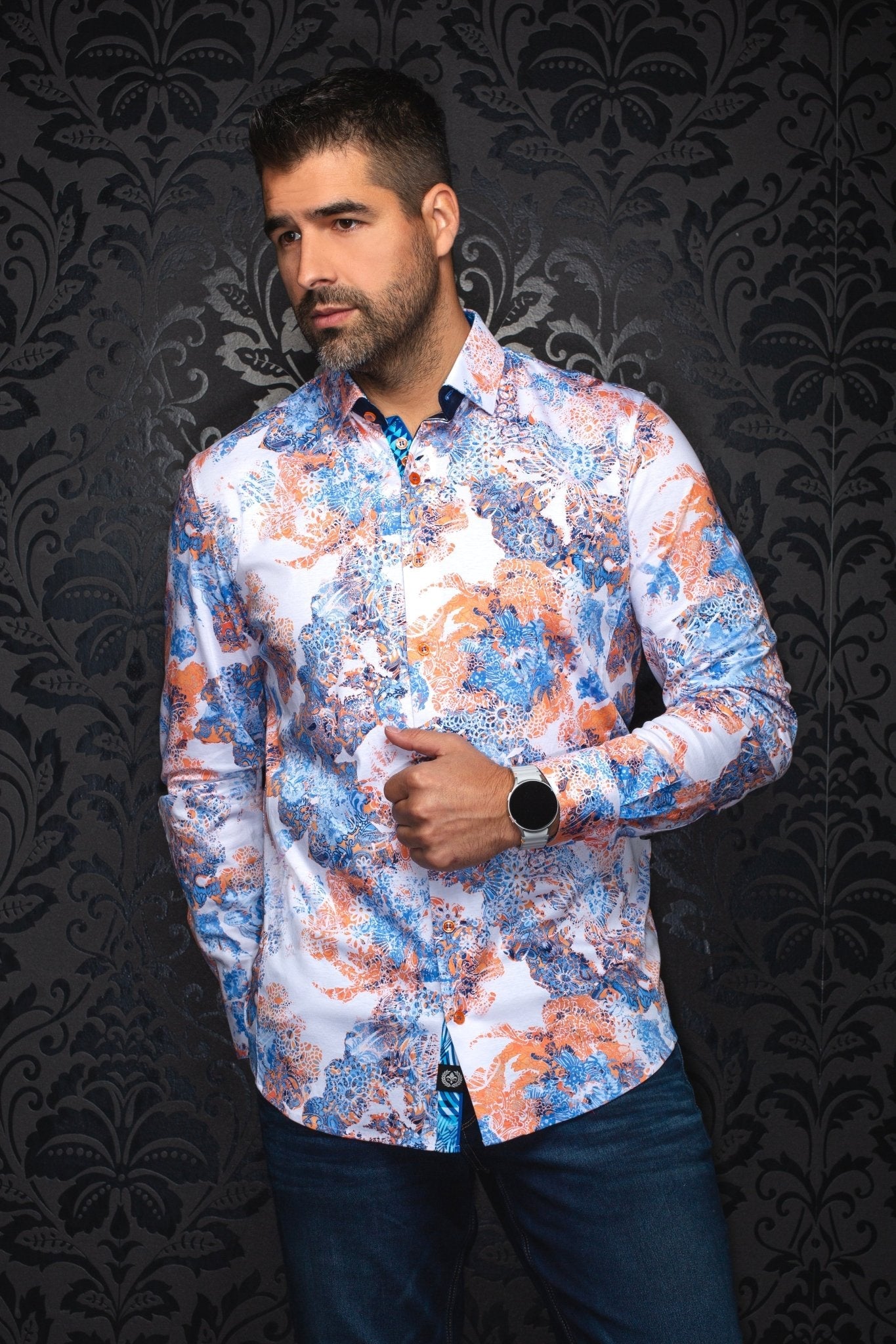 CHEMISE | WISTERIA, Orange - AU NOIR