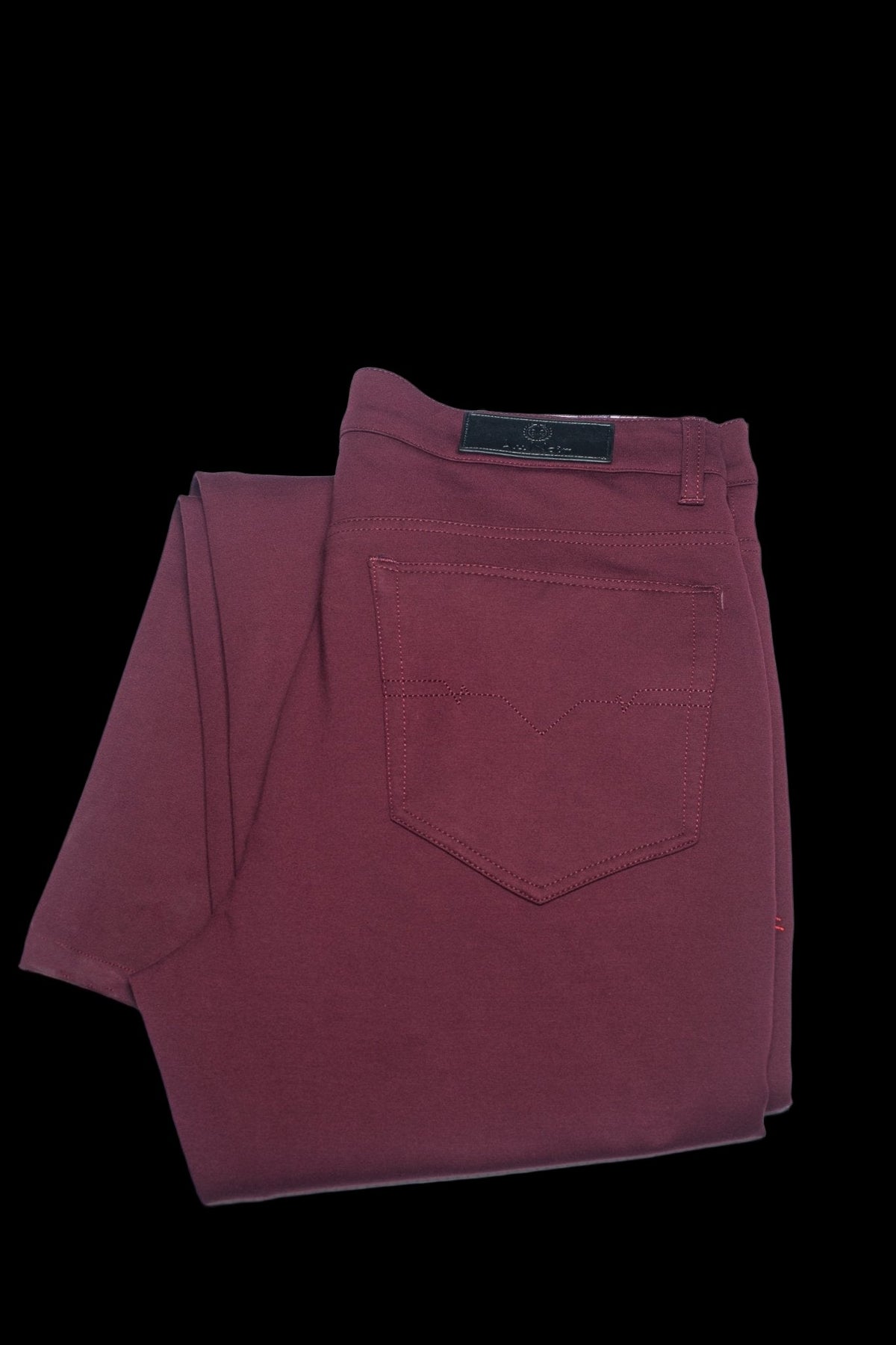 Dressy Stretch Pant - Winchester Wine - AUNOIR