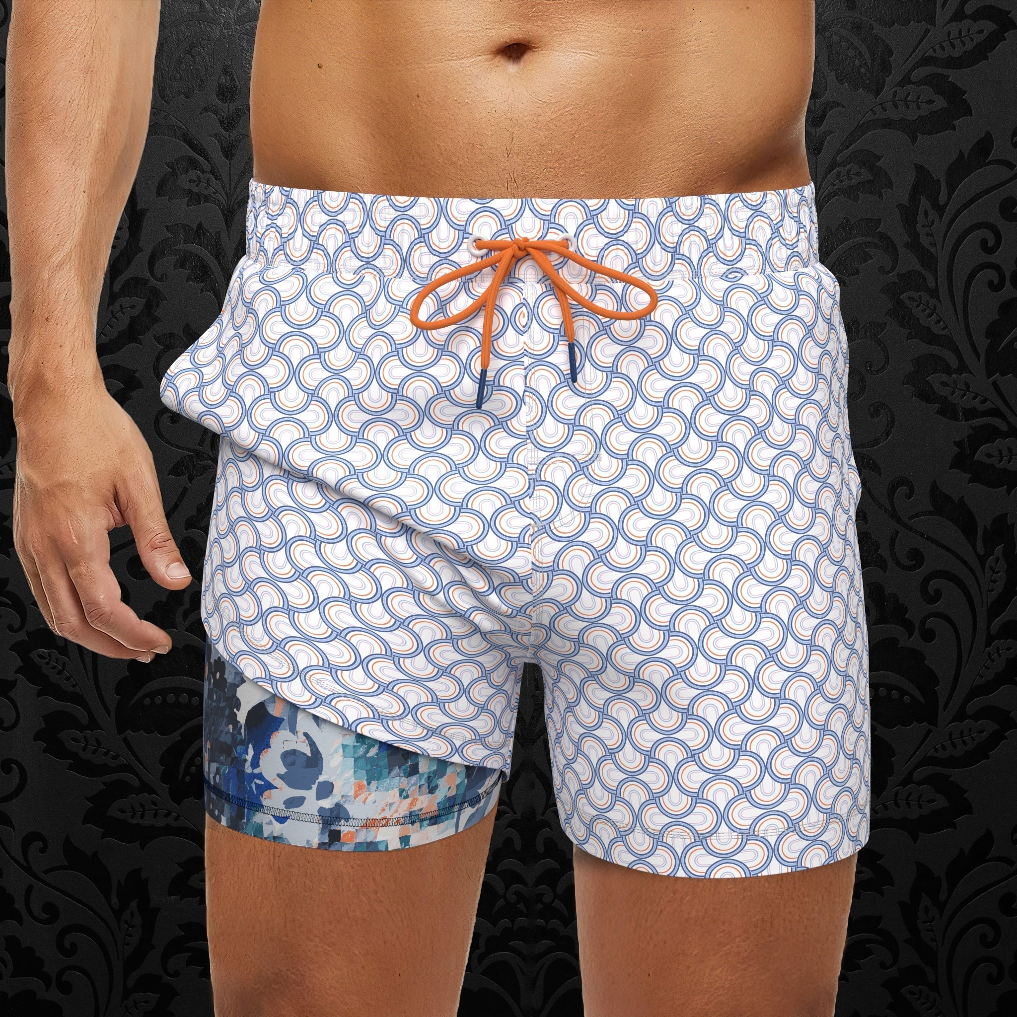 MAILLOT DE BAIN | MANAUDOU, White multi - AU NOIR