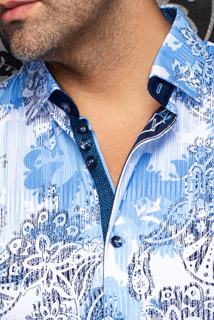 MANCHES COURTES EXTENSIBLE | CAYO, Light Blue - AU NOIR