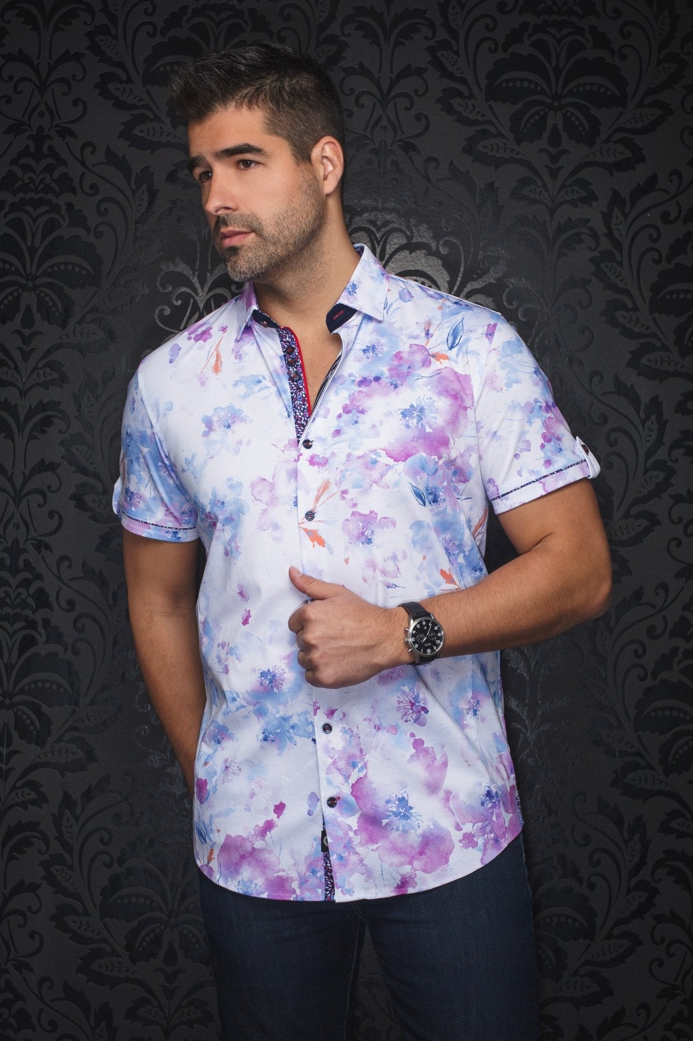 MANCHES COURTES EXTENSIBLE | PEMBA, Fuchsia - AU NOIR