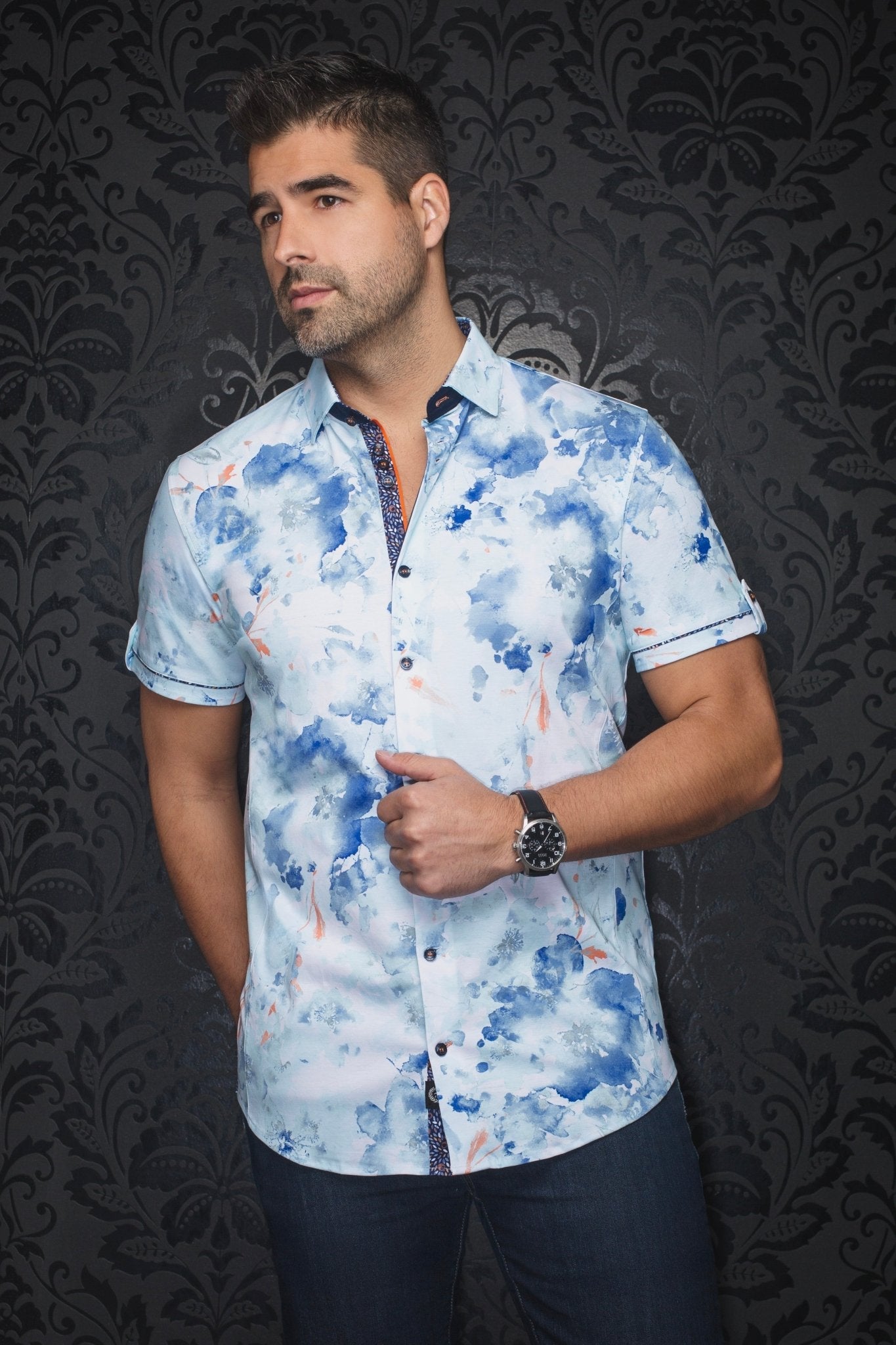 MANCHES COURTES EXTENSIBLE | PEMBA, Light Aqua - AU NOIR