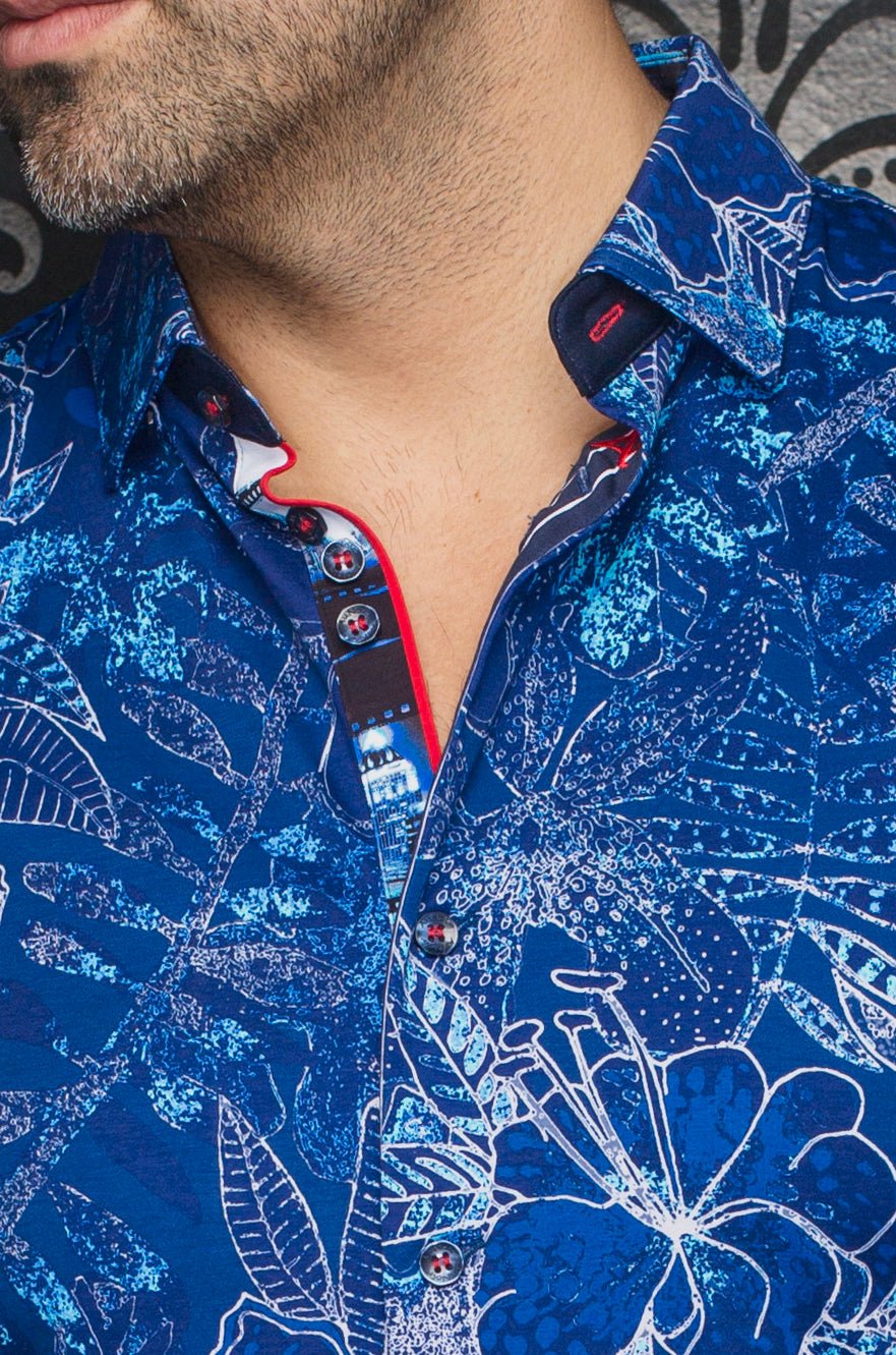 MANCHES COURTES EXTENSIBLE | RONALDO, Blue - AU NOIR