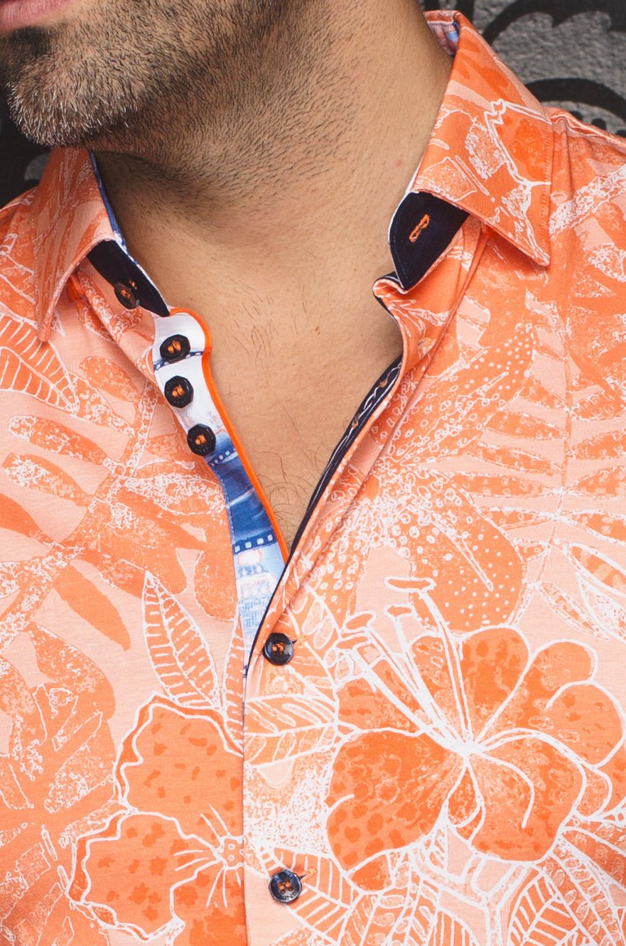 MANCHES COURTES EXTENSIBLE | RONALDO, Orange - AU NOIR