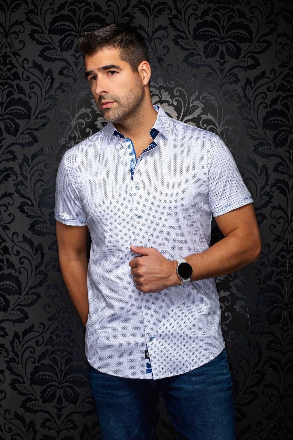 MANCHES COURTES EXTENSIBLE | ROSEFIELD, White - AU NOIR