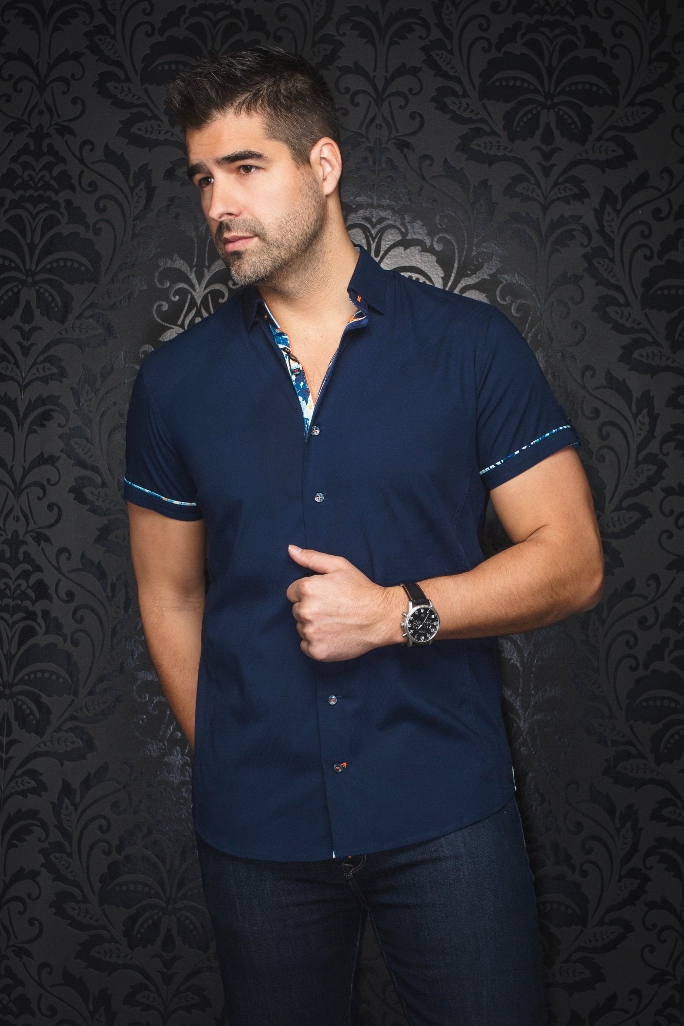 Manches Courtes | FAJARDO, Navy - AU NOIR