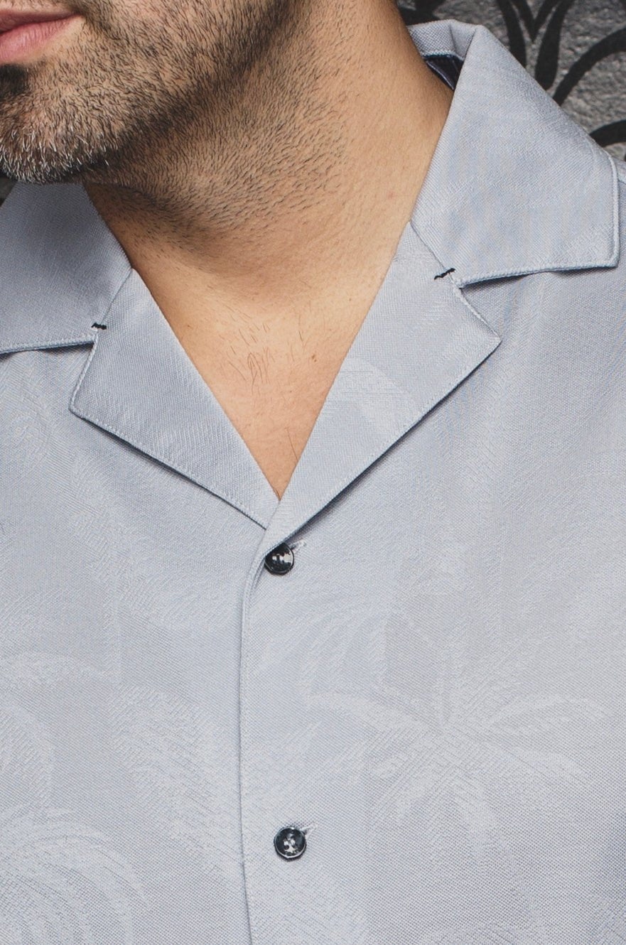Manches Courtes Flat Collar | BRAHEA, Light Grey - AU NOIR