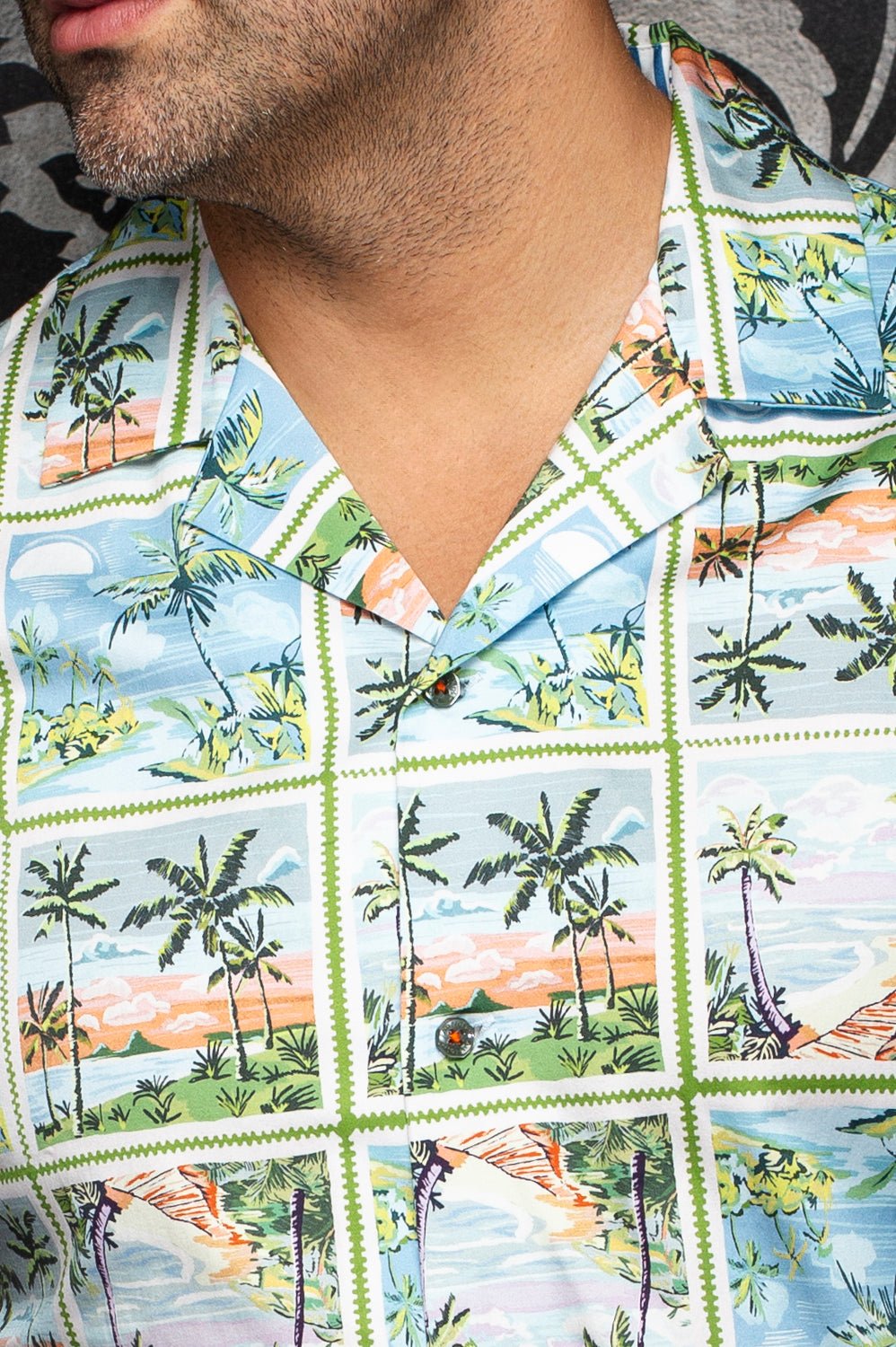 Manches Courtes Flat Collar | PALMBEACH, Olive - AU NOIR