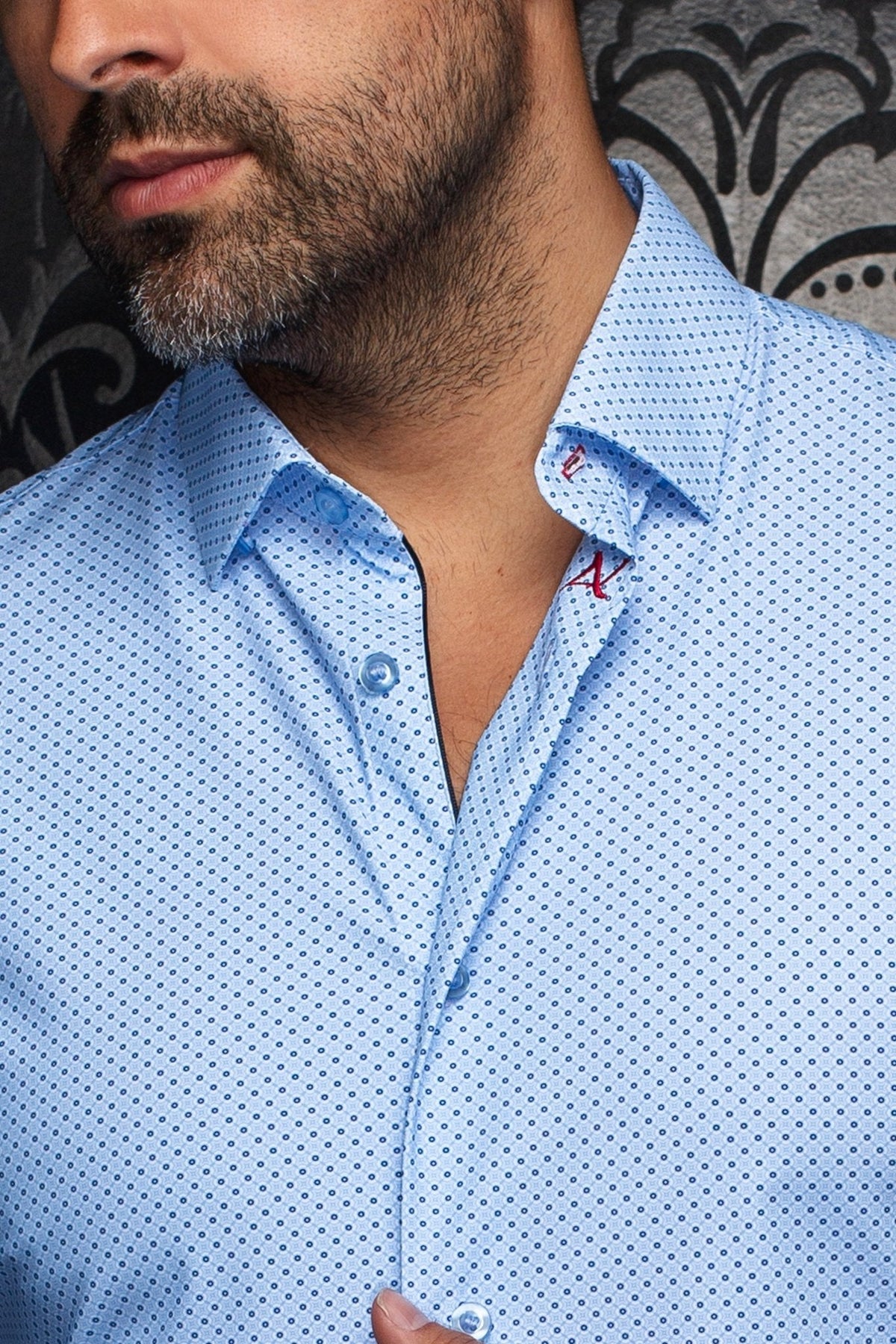 MANCHES COURTES NYLON | NICK GEO, Blue - AU NOIR