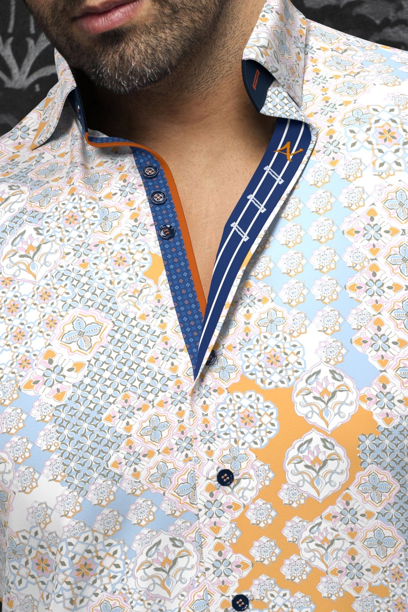 Manches Courtes | PRUCE, White Pink Orange - AU NOIR
