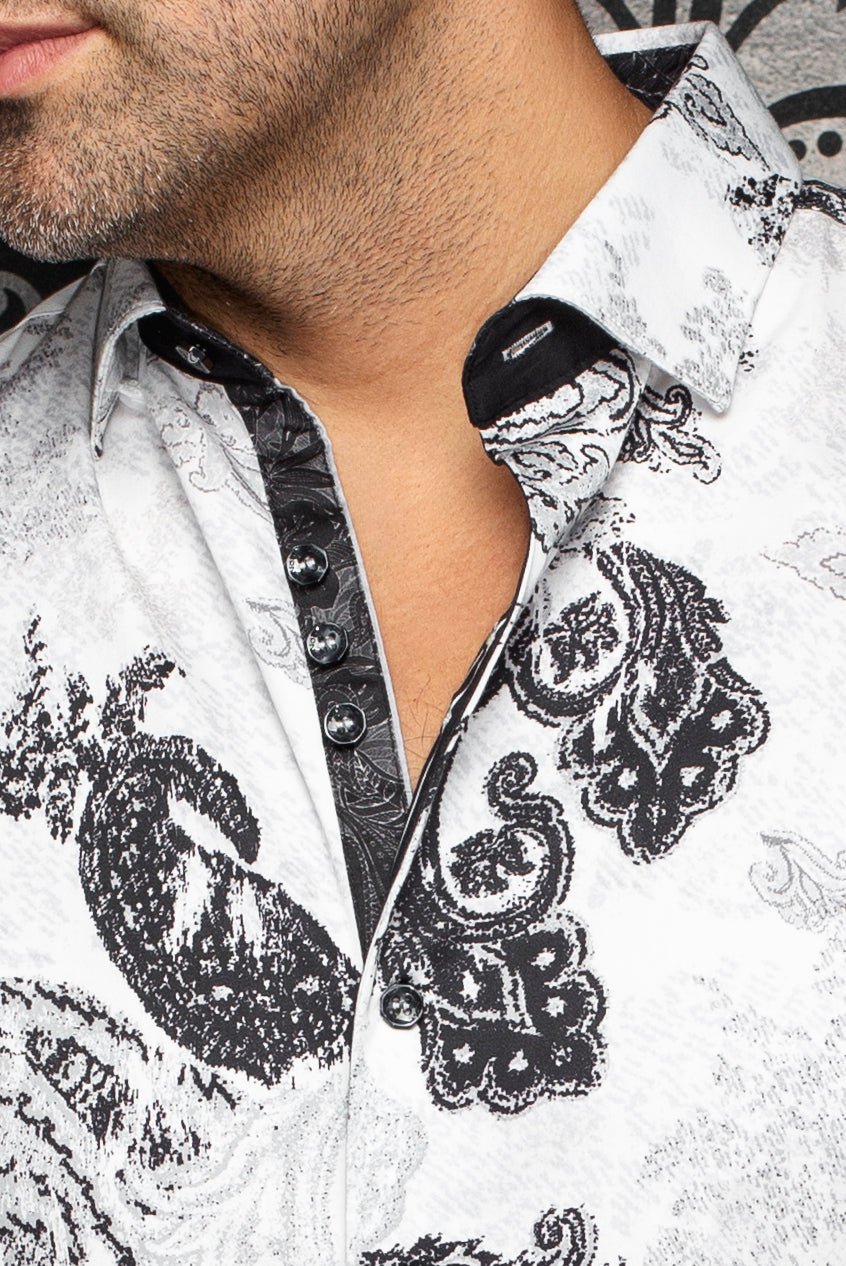 Manches Courtes | WATERFORD, White Black - AU NOIR