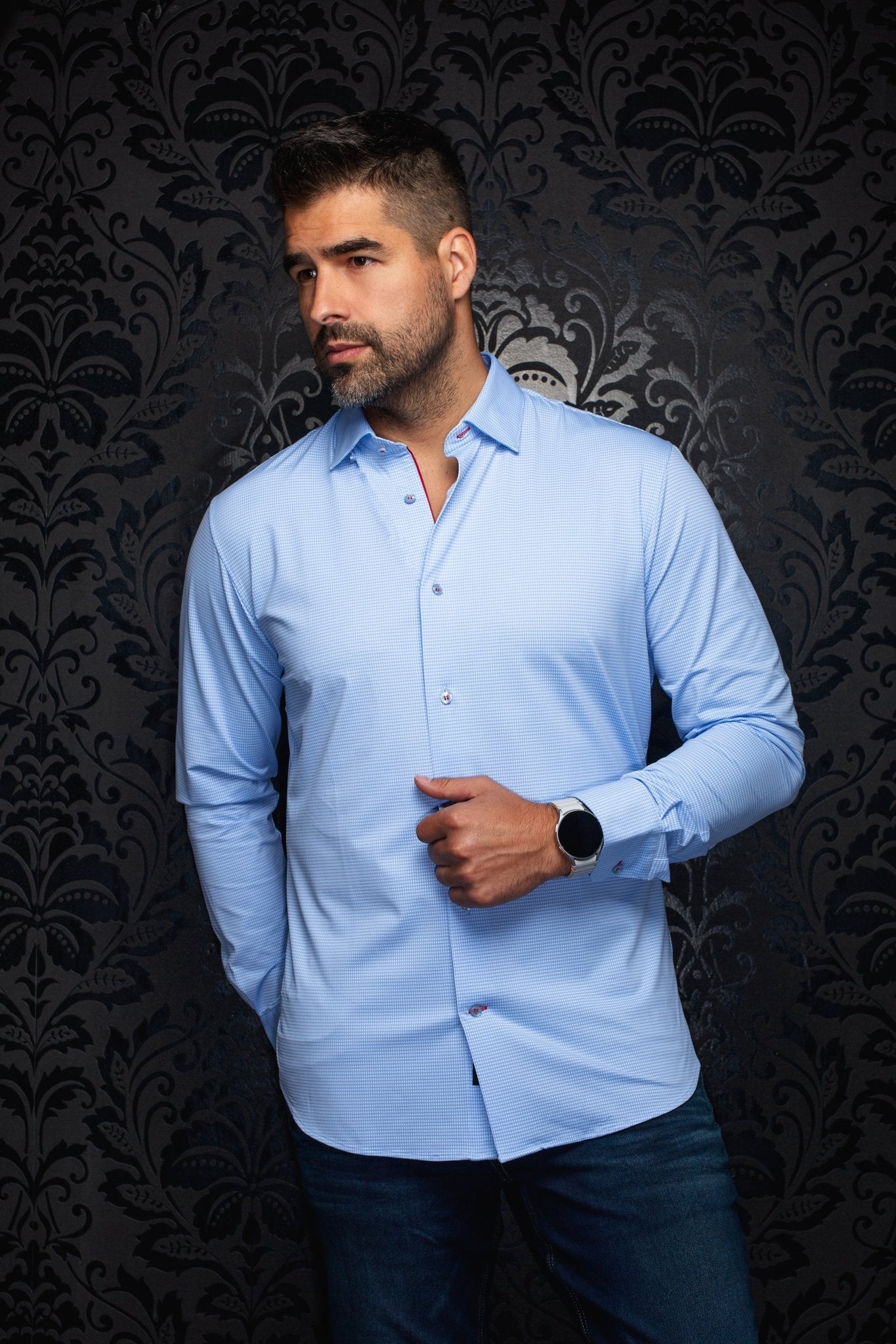 MANCHES LONGUES NYLON | SALENTO, Light Blue - AU NOIR