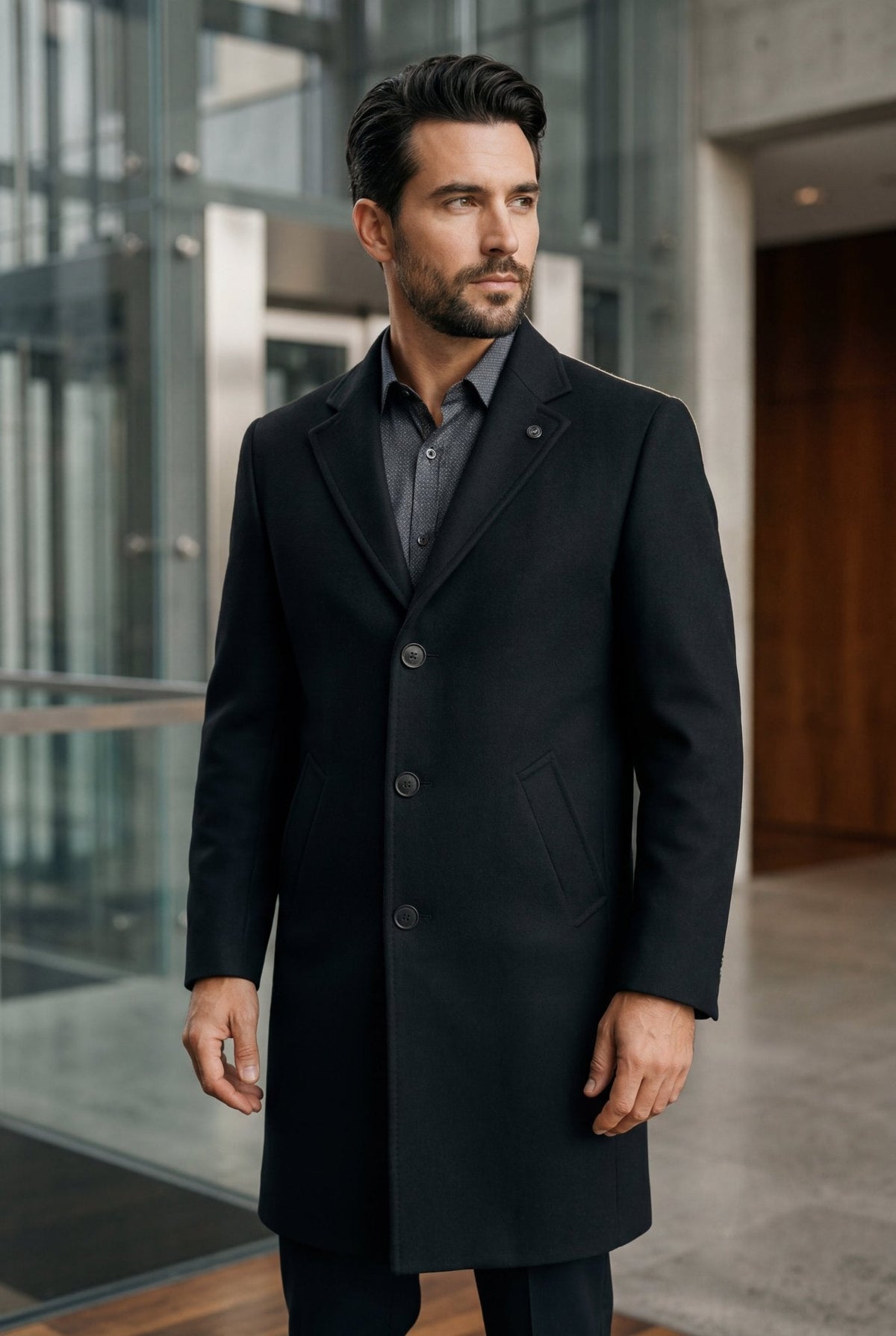 MANTEAU | KLAMATH, Black - AU NOIR