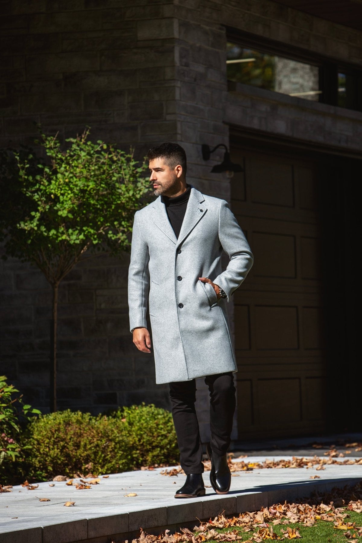MANTEAU | KLAMATH, Grey - AU NOIR